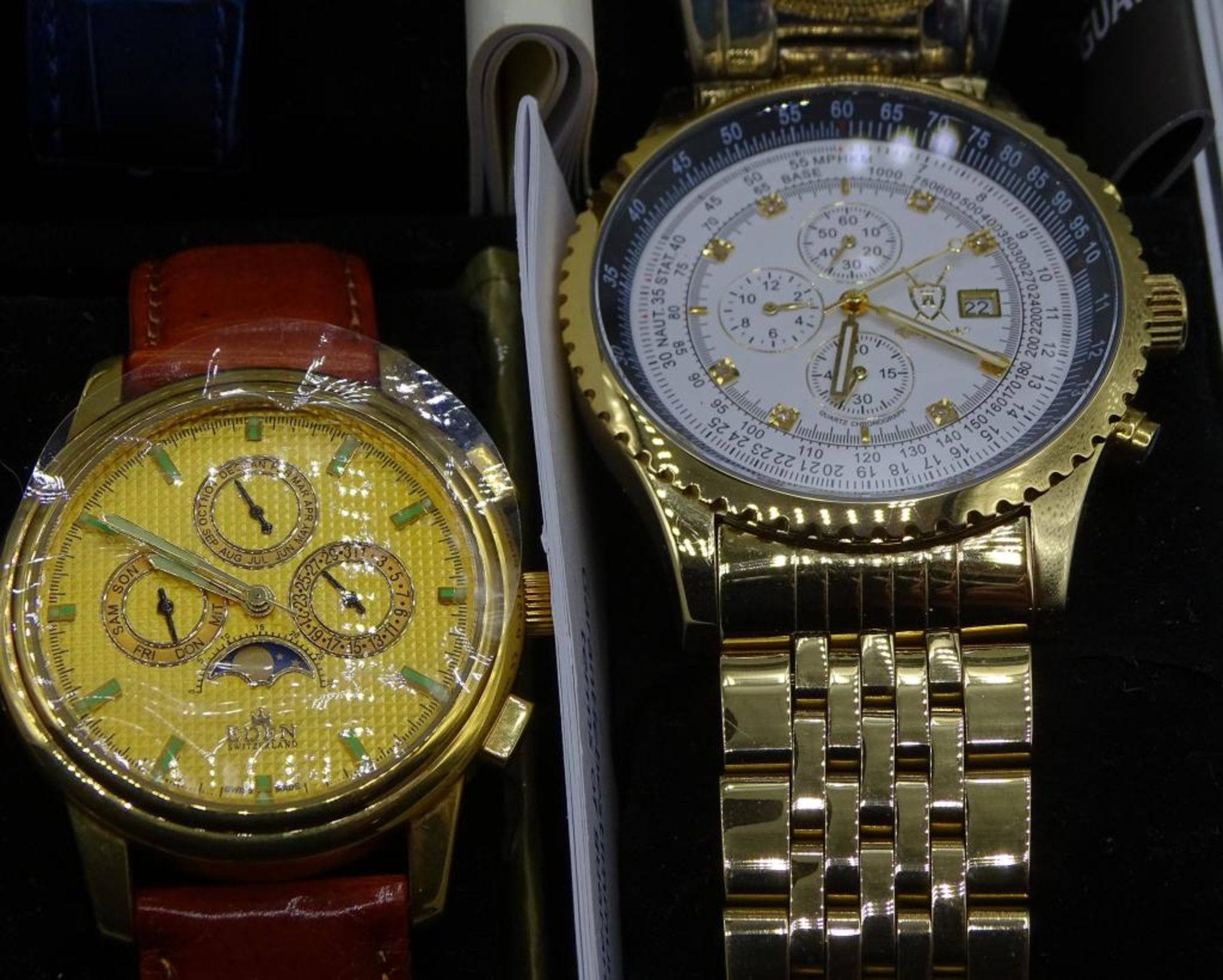 Großes Konvolut Herren Armbanduhren in Uhrenkoffer,Constantin Weisz,Eden,Rothenschild,Constantin - Image 8 of 9