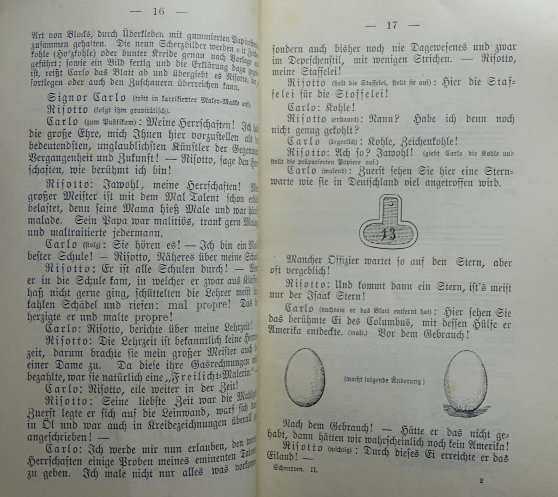 Schnurren-Ausführungs-und Gesellschaftsscherze für Fidele Kreise, Band I-III, Verlag G.Danner, - Bild 9 aus 9