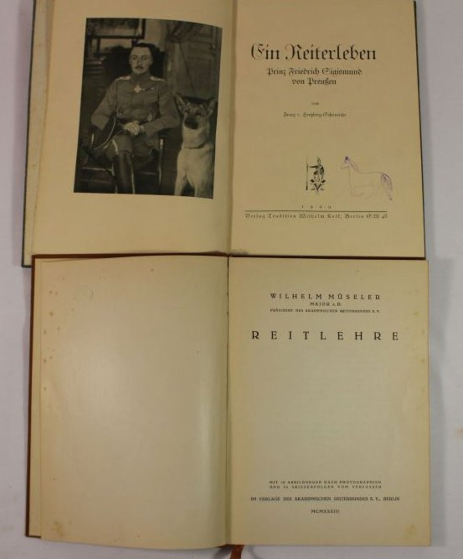 Ein Reiterleben und Reitlehre, 1929 und 1933. - Bild 2 aus 3