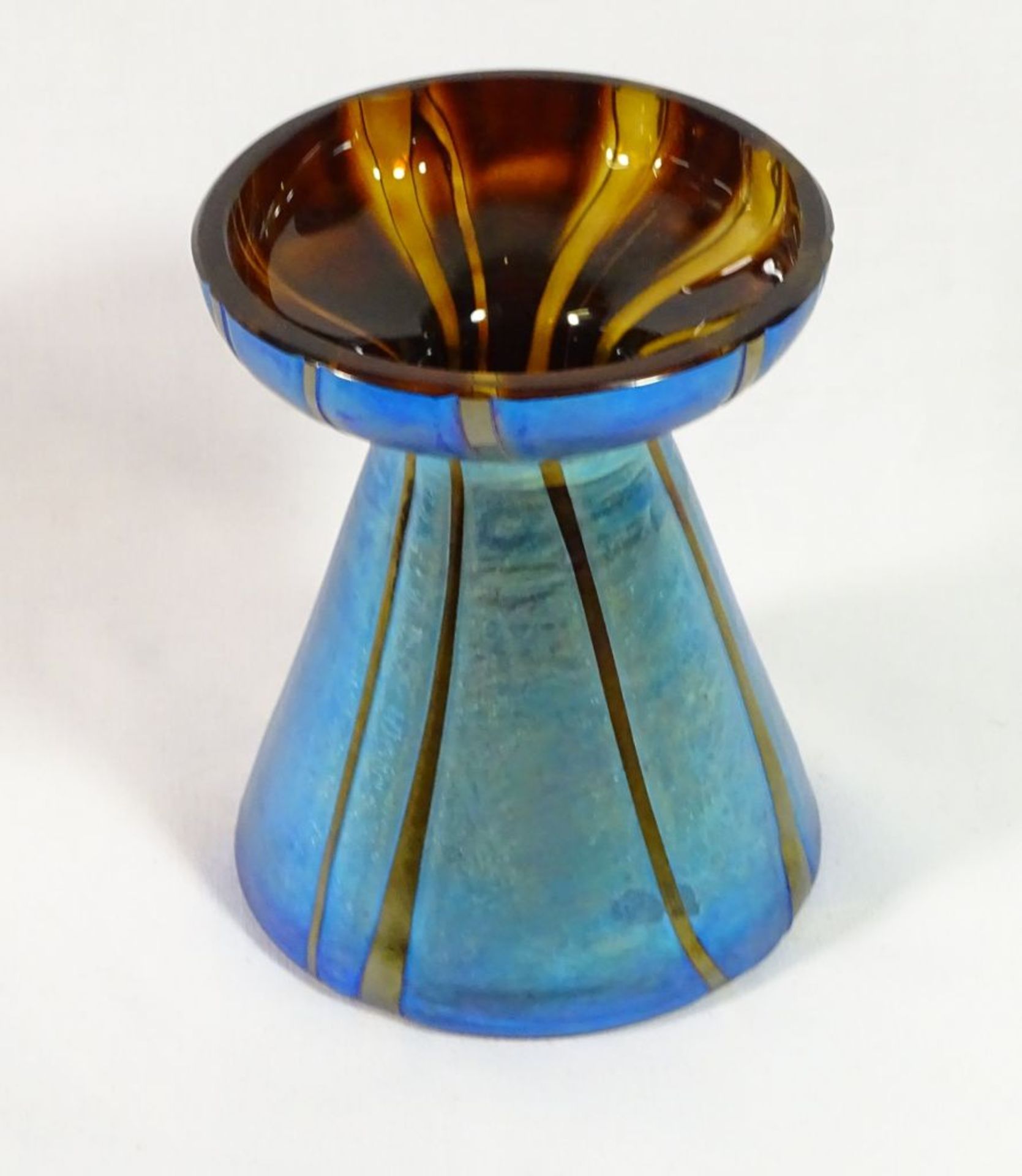 Eisch Vase,gestreift,H-11cm, d-9,0cm - Image 2 of 5
