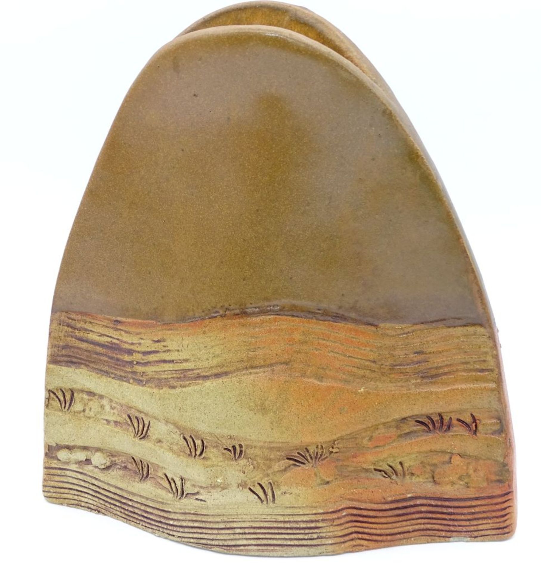 Keramik Vase, "Alka",braunfarbig,H-20cm, b-18cm - Bild 2 aus 3