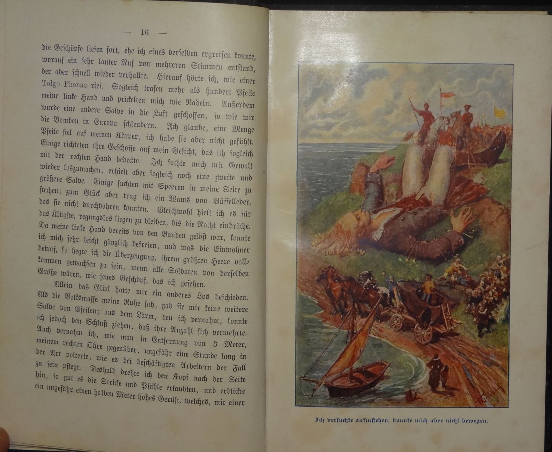 Gullivers Reisen in unbekannte Länder. Für die Jugend bearbeitet von Heinrich Weise. 1898, mit - Bild 4 aus 7