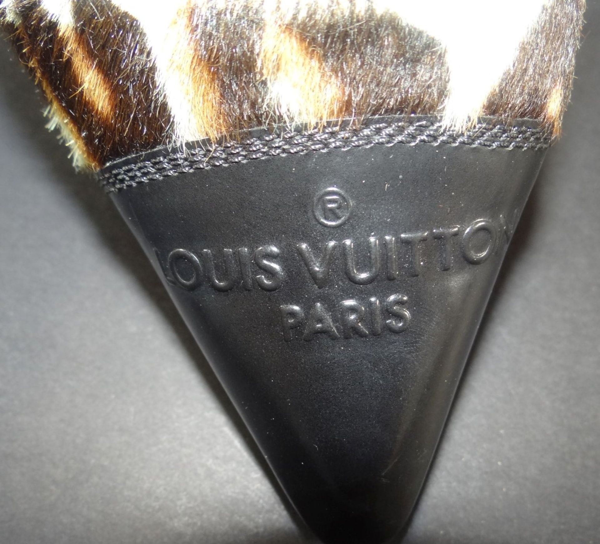 Paar Pumps "Louis Vuitton" in orig. Karton, 38 1/2, gut erhalten mit leichten Tragespuren, Kalb - Bild 7 aus 9