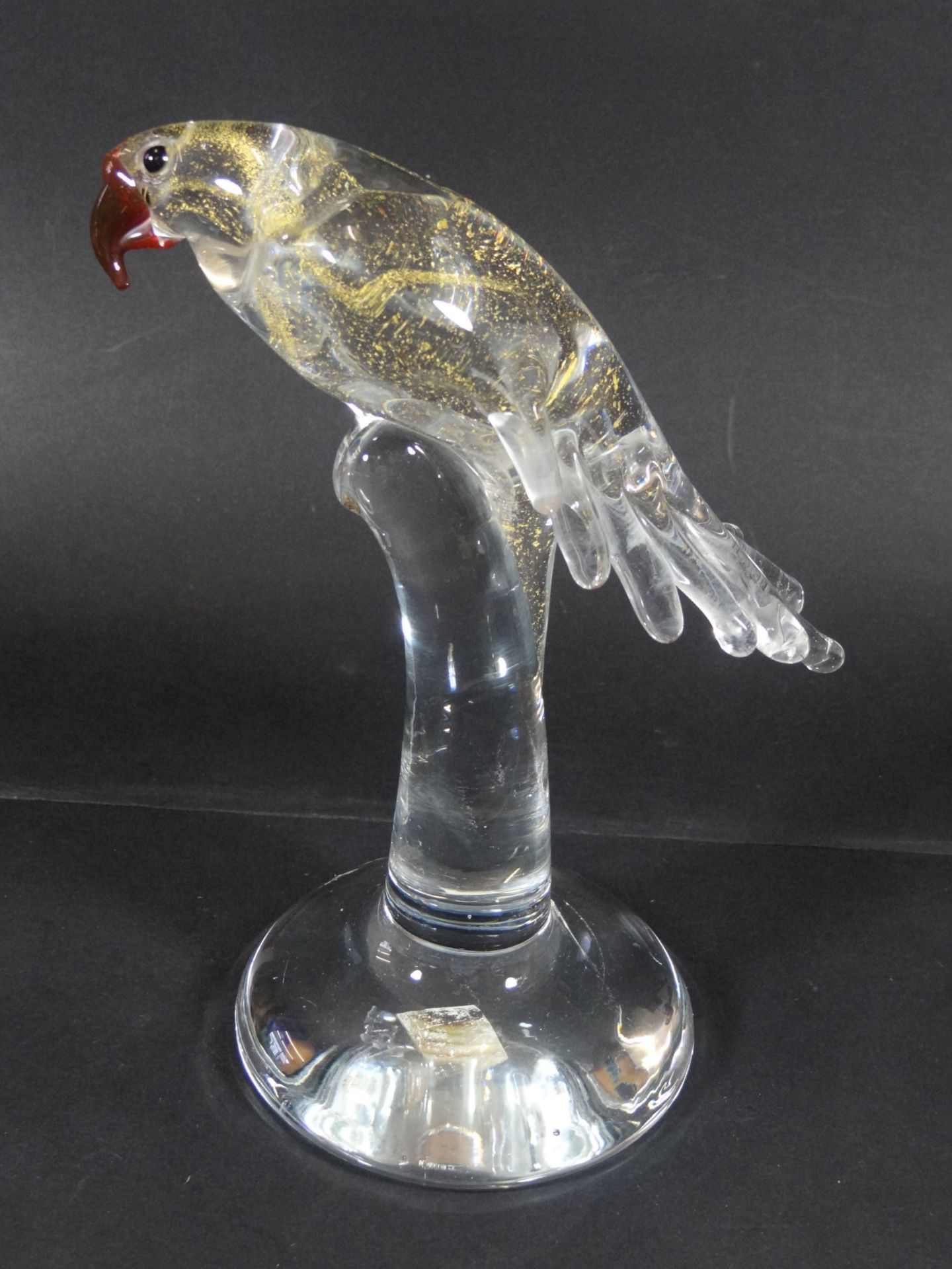 Papagei auf Stand, Czech repuplic handmade, H-19 cm - Image 2 of 5