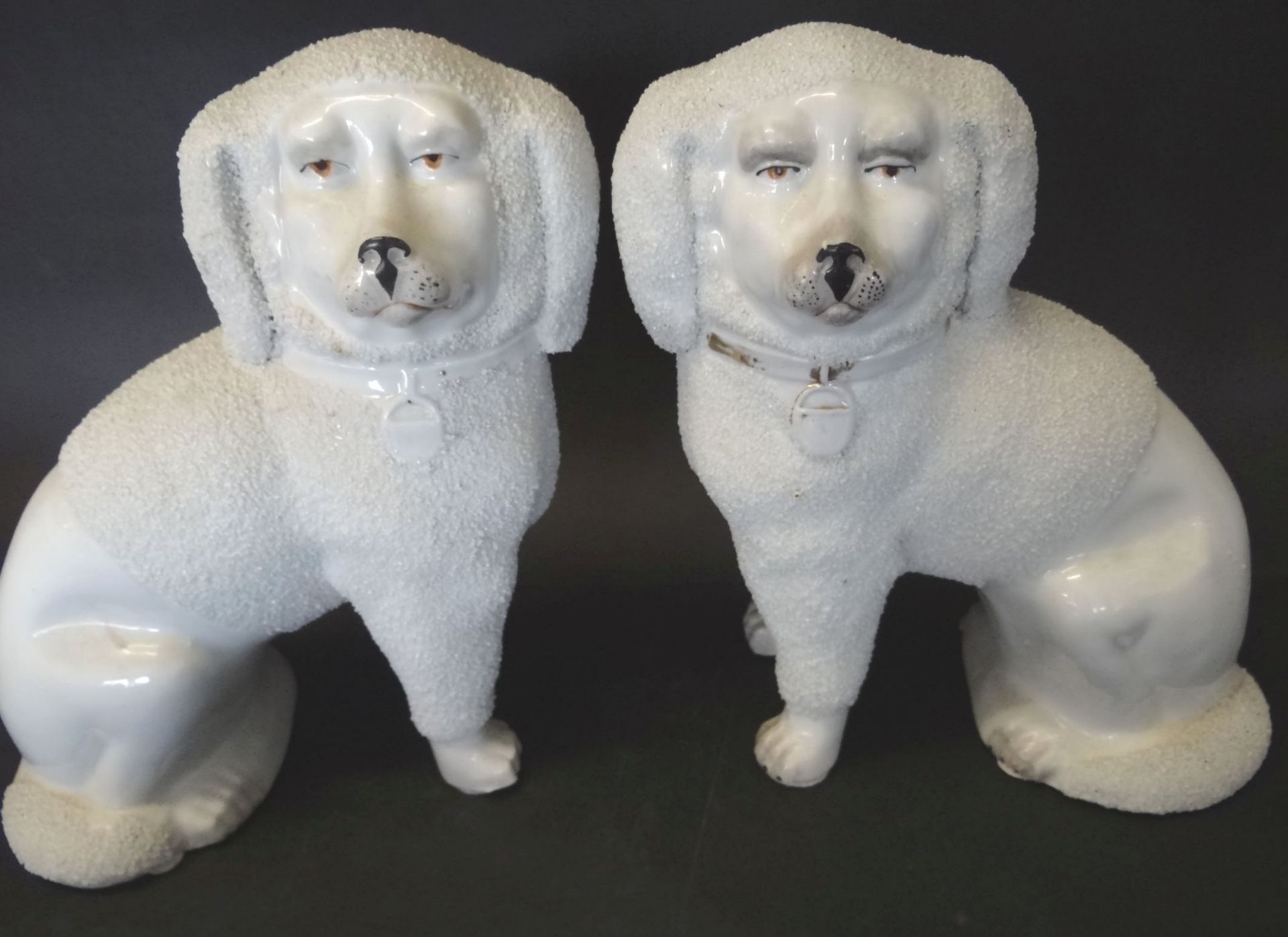 Paar Kaminhunde, England, H-18 cm, L-18 cm - Bild 2 aus 5