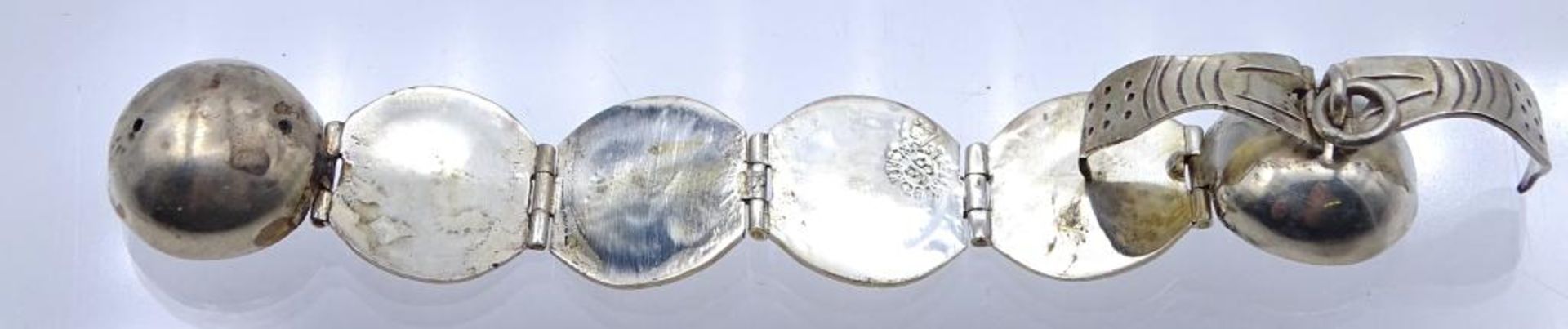 Ausklappbarer Foto Anhänger o.ä.,Sterling Silber 925/000,L- 10cm,geschlossen L- 2,3cm, 13,2g - Bild 5 aus 6