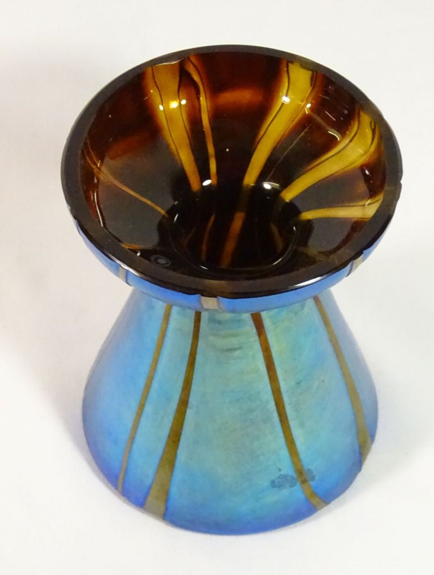 Eisch Vase,gestreift,H-11cm, d-9,0cm - Bild 4 aus 5