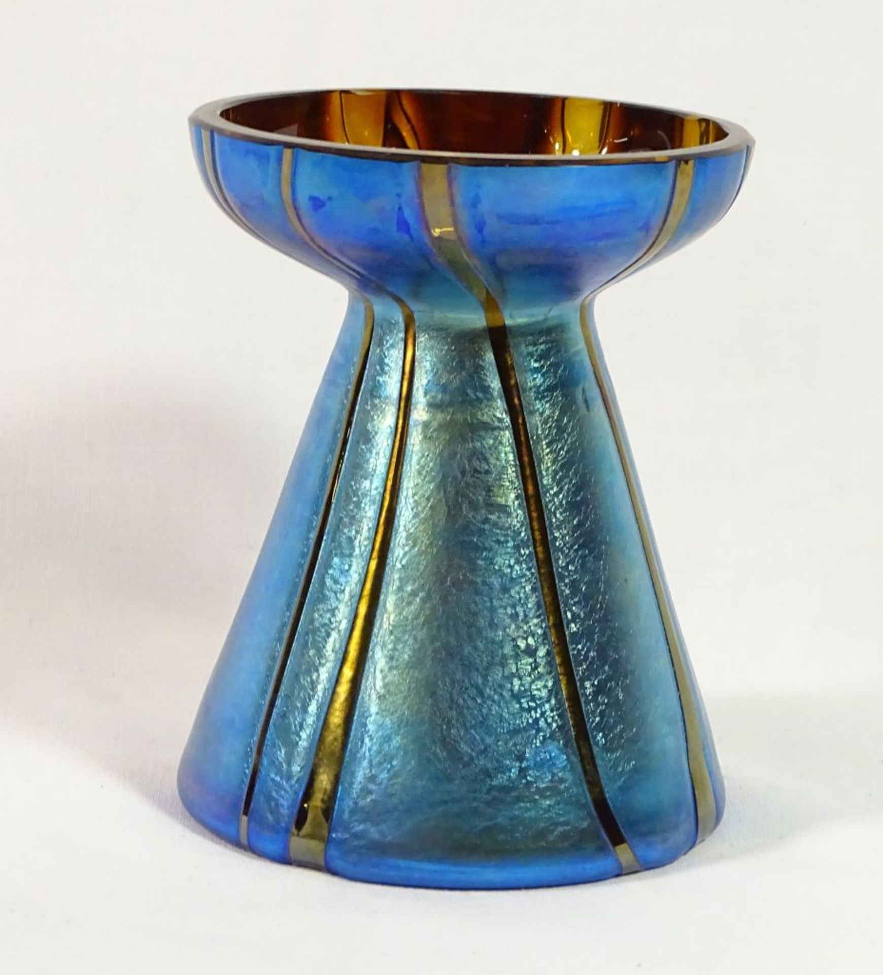 Eisch Vase,gestreift,H-11cm, d-9,0cm - Image 3 of 5