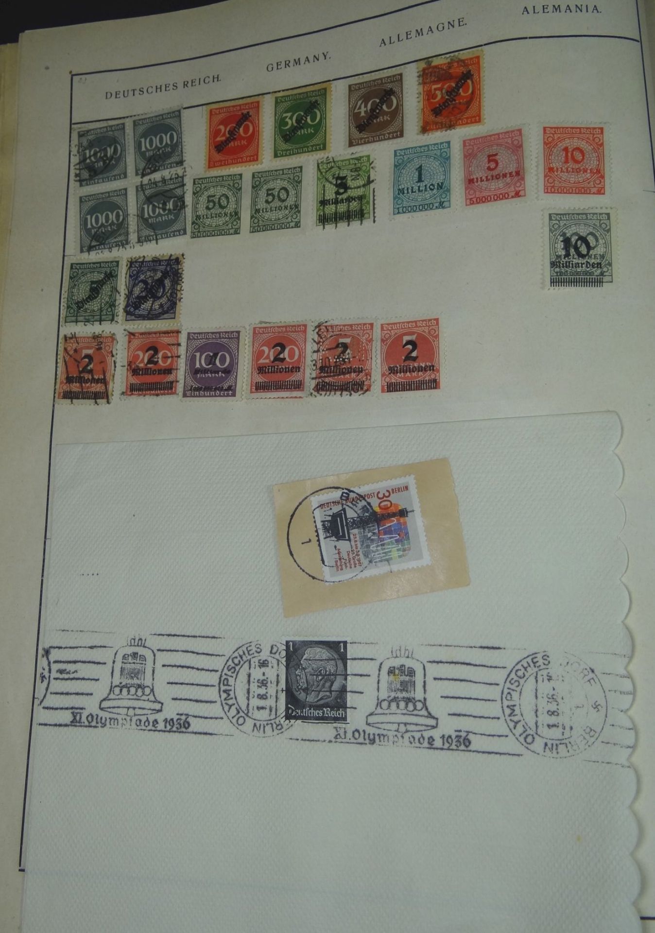 6x div. Briefmarkenalben, gut gefüllt, auch Deutsches Reic - Bild 5 aus 10