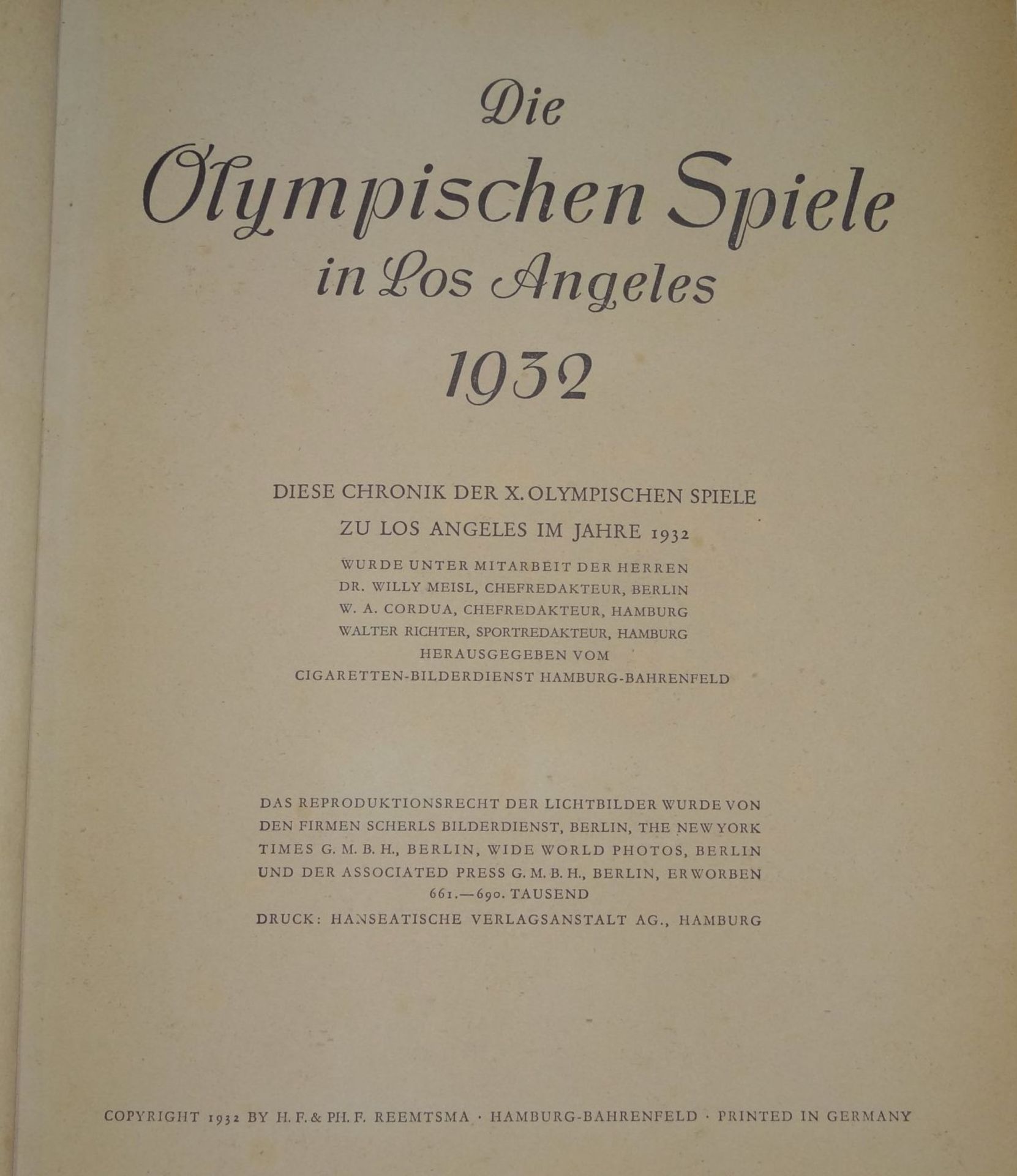 Sammelalbum "Olympia 1932", komplett - Bild 2 aus 9