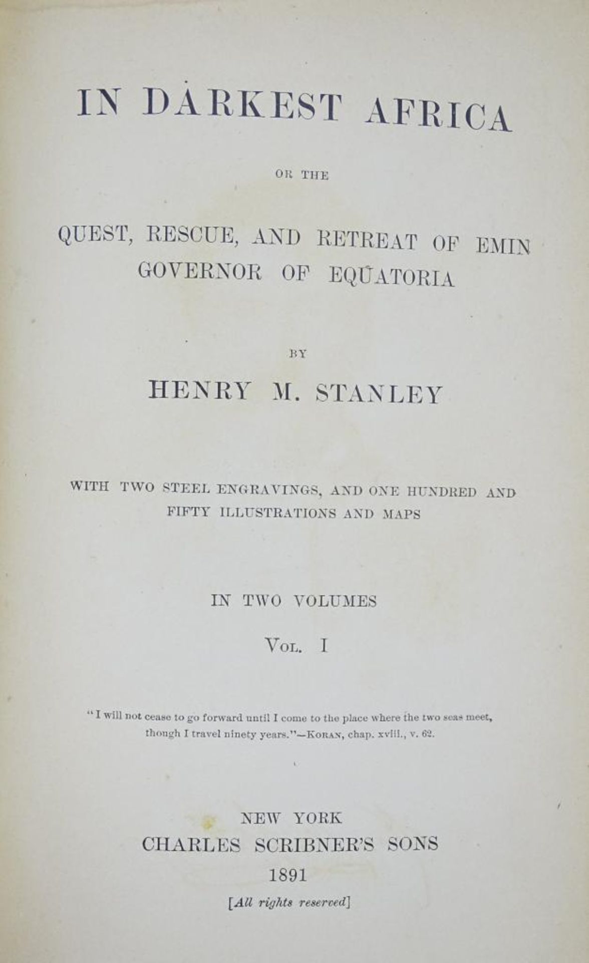 "In Darkest Africa",Band I und II, 1891,in englischer Schrift - Bild 2 aus 8