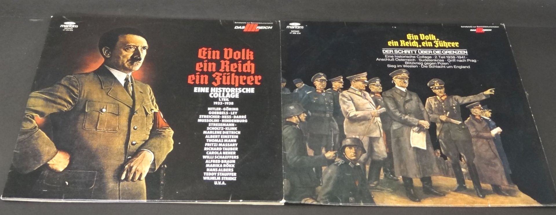 2x Langspielplatten "Ein Volk, ein Reich, ein Führer" 1+2 Tei