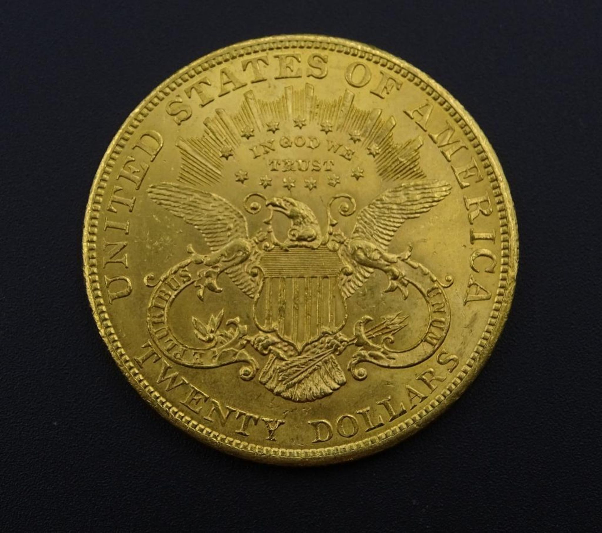 20 Dollars USA, 1904. Twenty Dollars, Goldmünze, 34,3mm, 33,3gr. - Bild 2 aus 2
