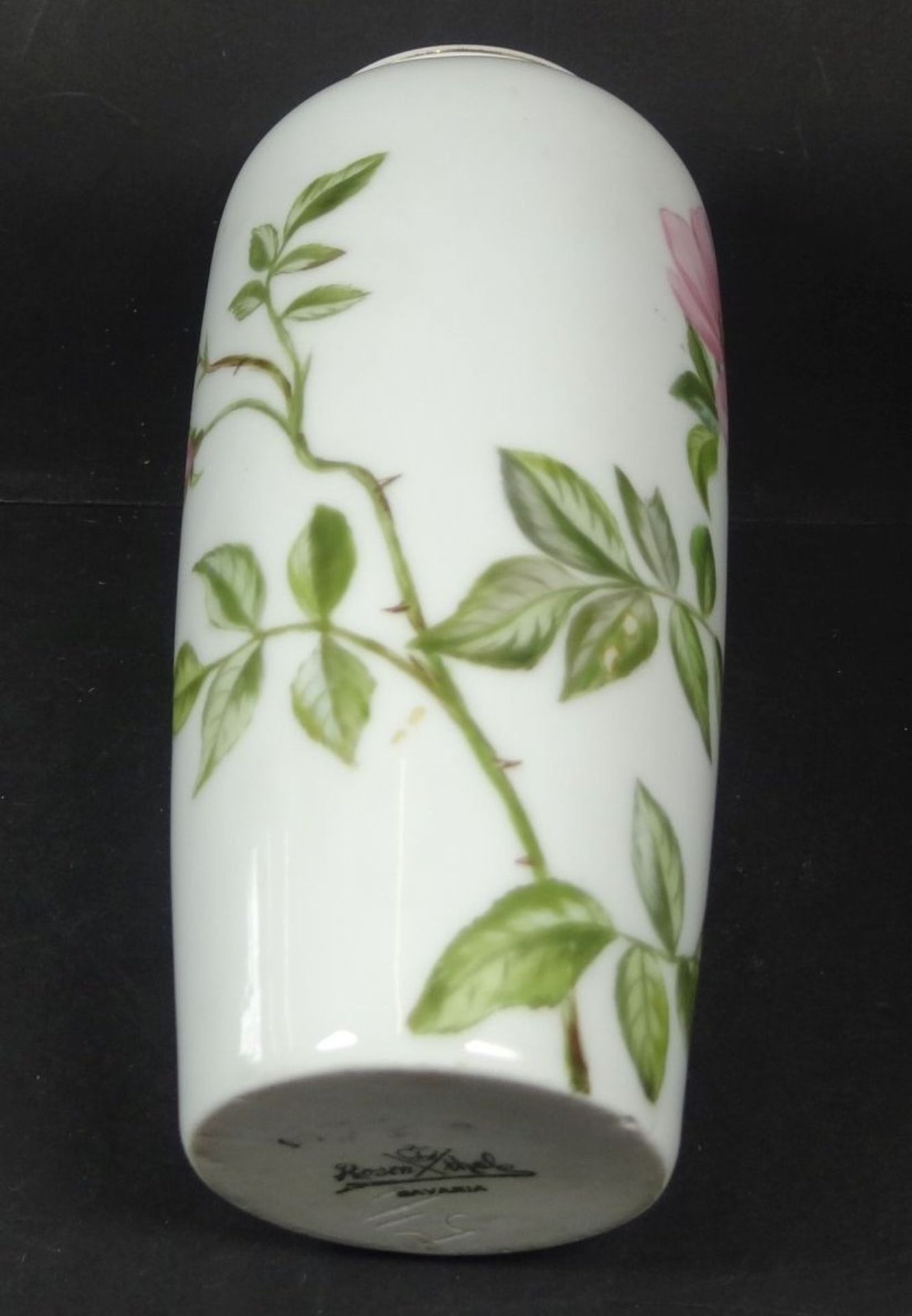 Vase mit Rosendekor "Rosenthal", H-16 cm - Image 4 of 5