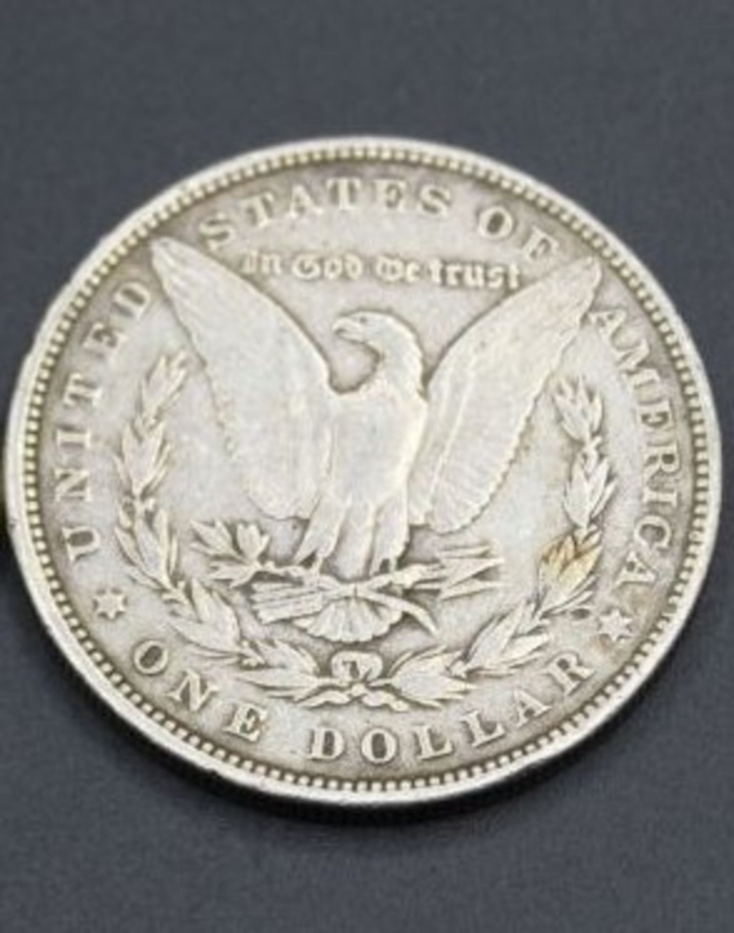 One Dollar, USA, 1880, 26,4gr., Alters-u. Gebrauchsspuren, D-4cm.