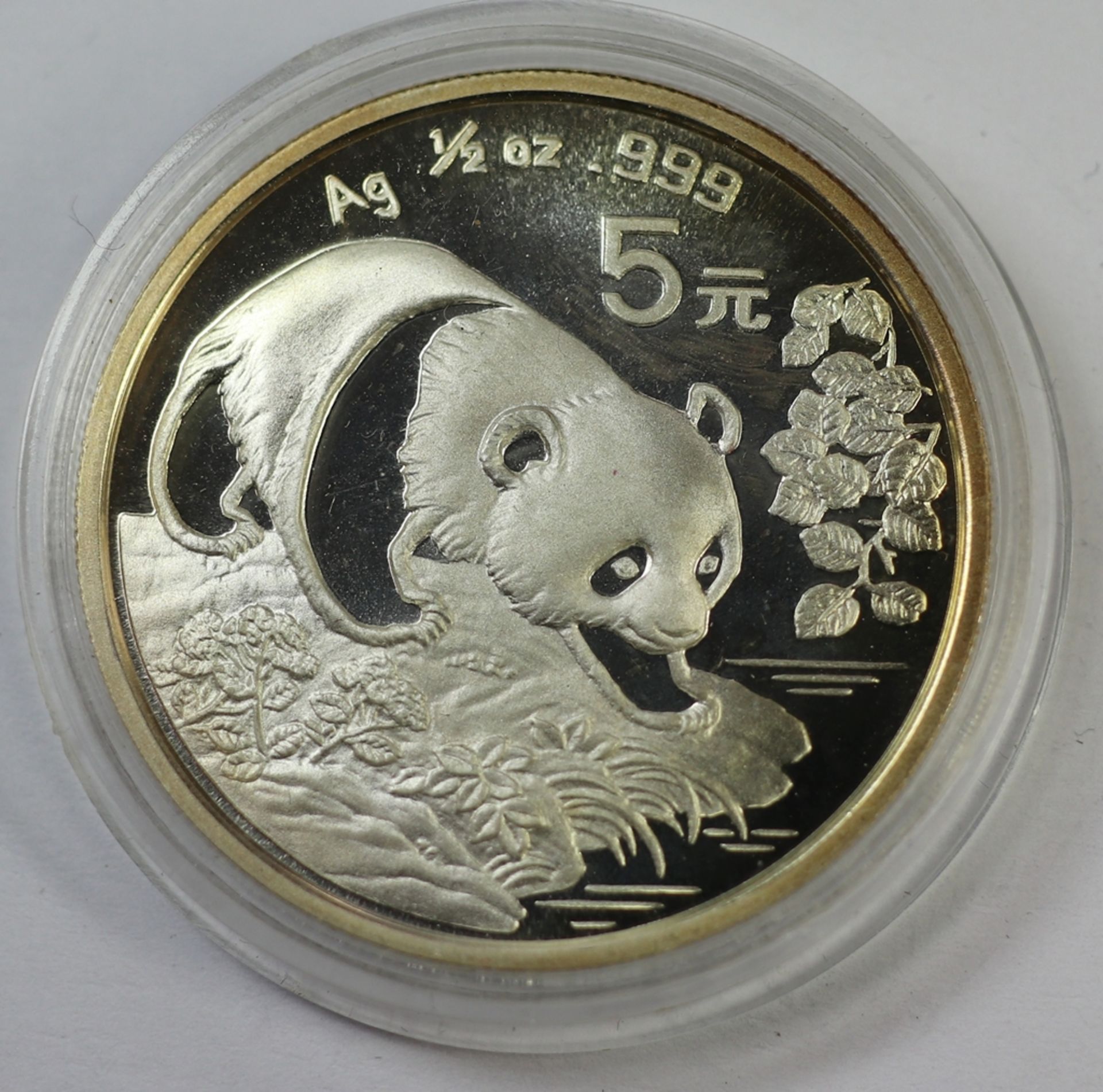 5 Yuan, China Panda in Kapsel 1/2oz, 1994