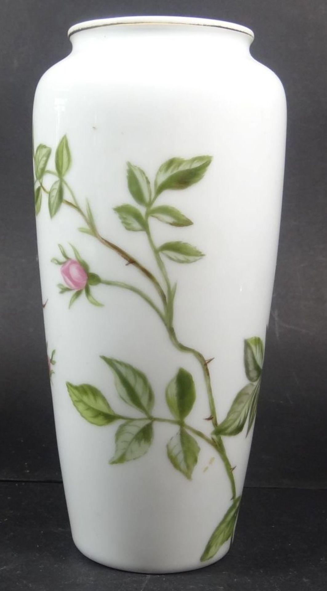 Vase mit Rosendekor "Rosenthal", H-16 cm - Bild 2 aus 5