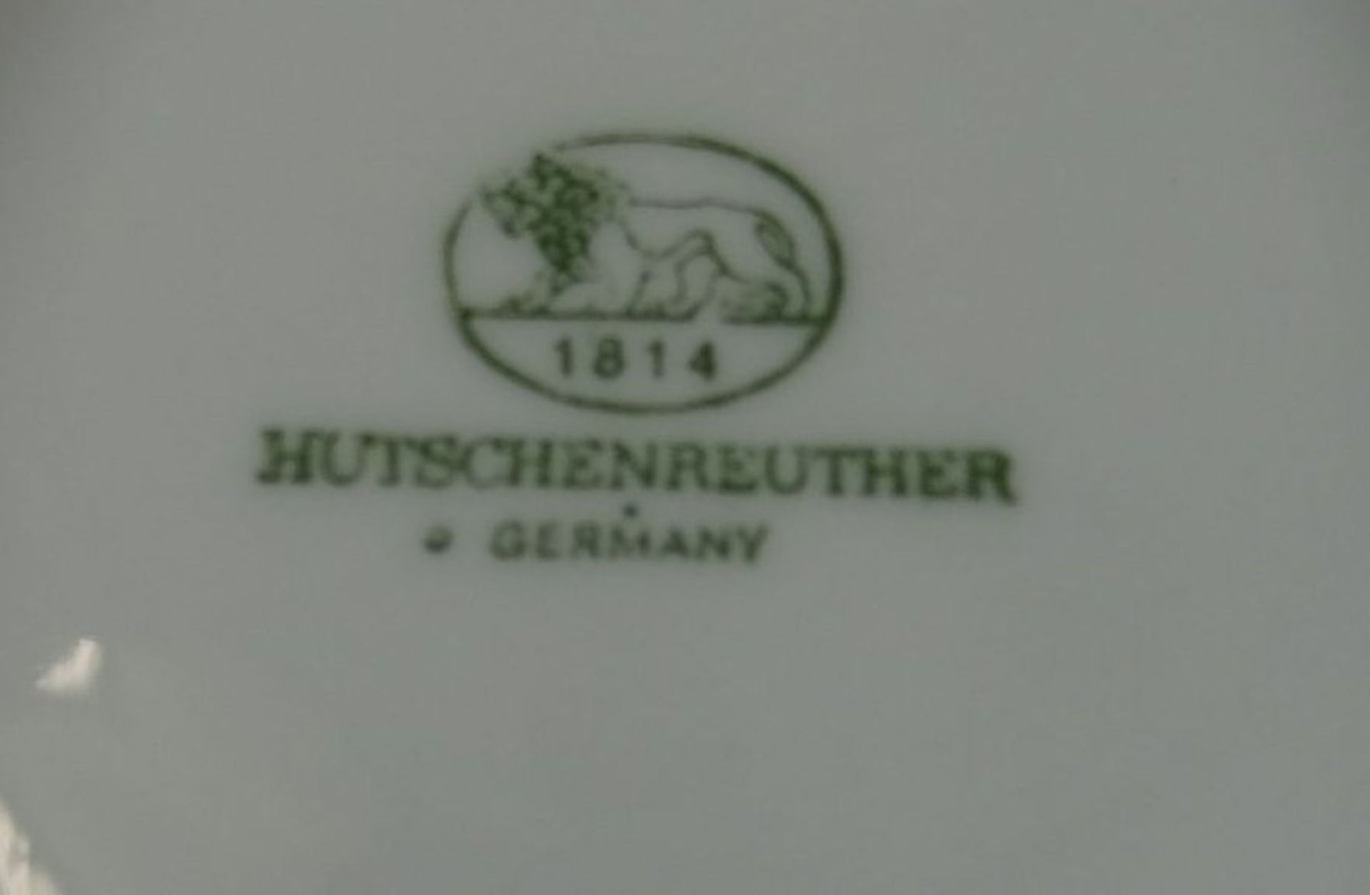 Tafelaufsatz "Hutschenreuther" mittig mit Hahn, H-5 cm, D-19 cm - Bild 5 aus 5