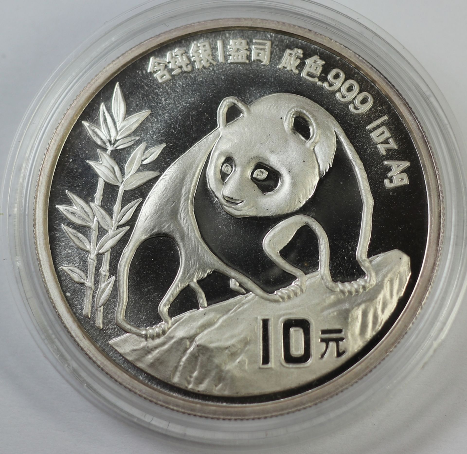 10 Yuan, China Panda in Kapsel 1oz, 1990
