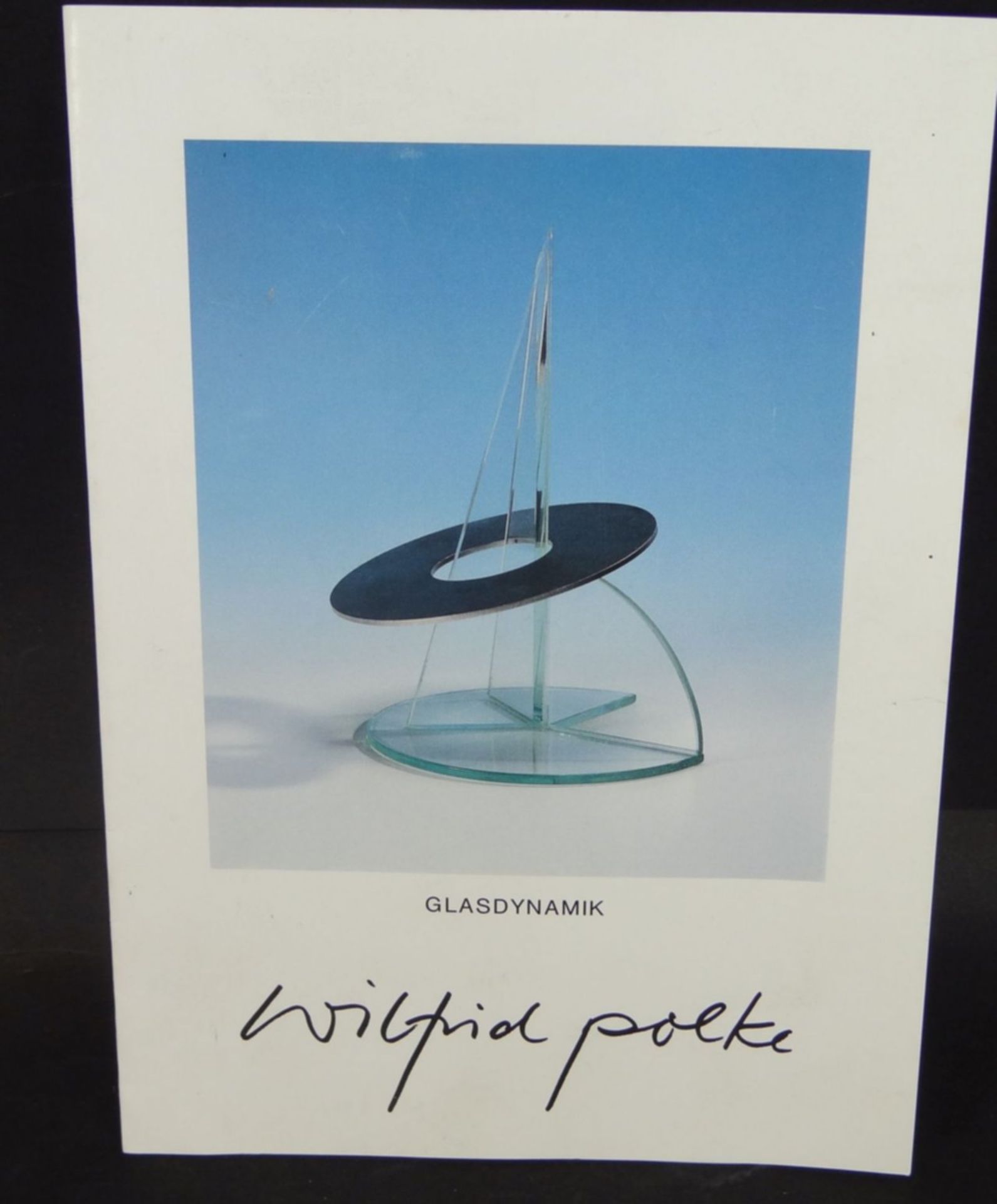 Wilfried Polke (1932-2014), "Glasdynamik", Objekt d'art, auf Metall signiert, anbei Vita, H-27,5 cm, - Bild 6 aus 8