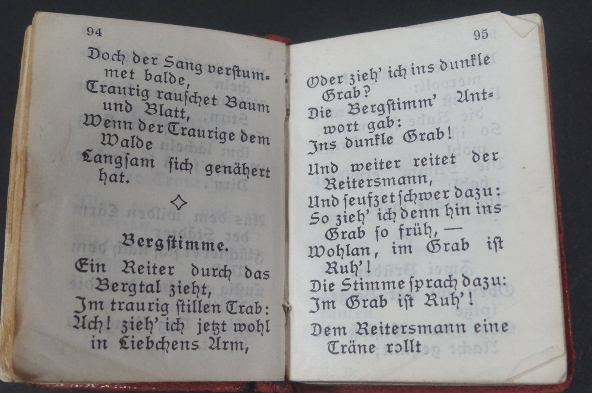 Miniatur-Büchlein, H.Heine "Das Buch der Lieder" 1913, Einband beschädigt, Alters-u. - Bild 4 aus 5