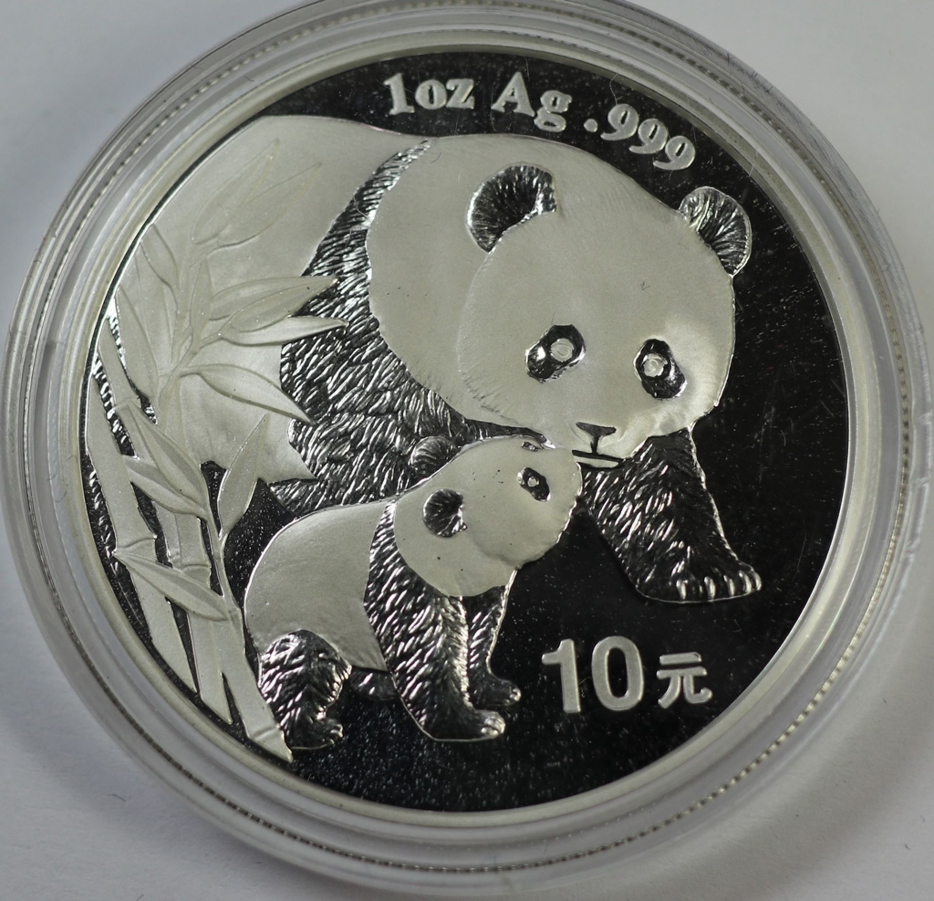 10 Yuan, China Panda in Kapsel 1oz, 2004