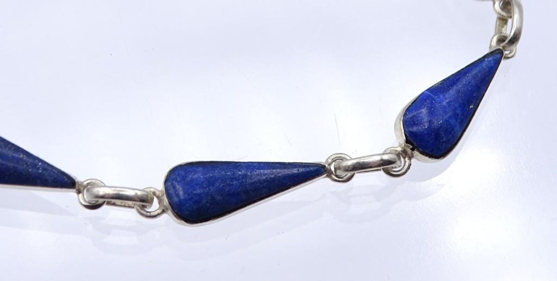 Lapislazuli-Silber- Armband,Silber 925/000,L- 17,5cm, 5,7gr. - Image 2 of 4