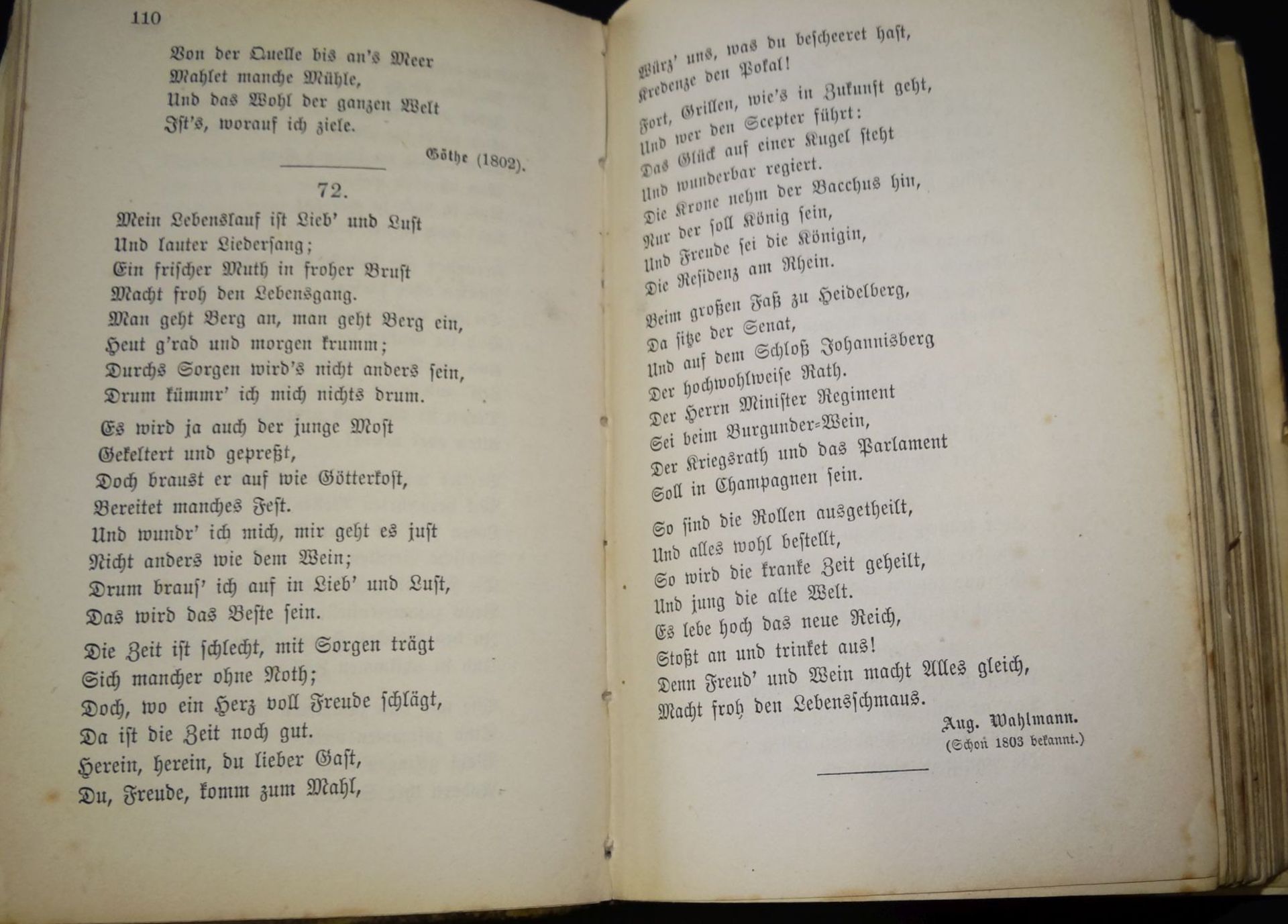 Commersbuch der Tübinger Hochschule, 1878, Nieten fehlen, Alters-u. Gebrauchsspure - Bild 5 aus 5
