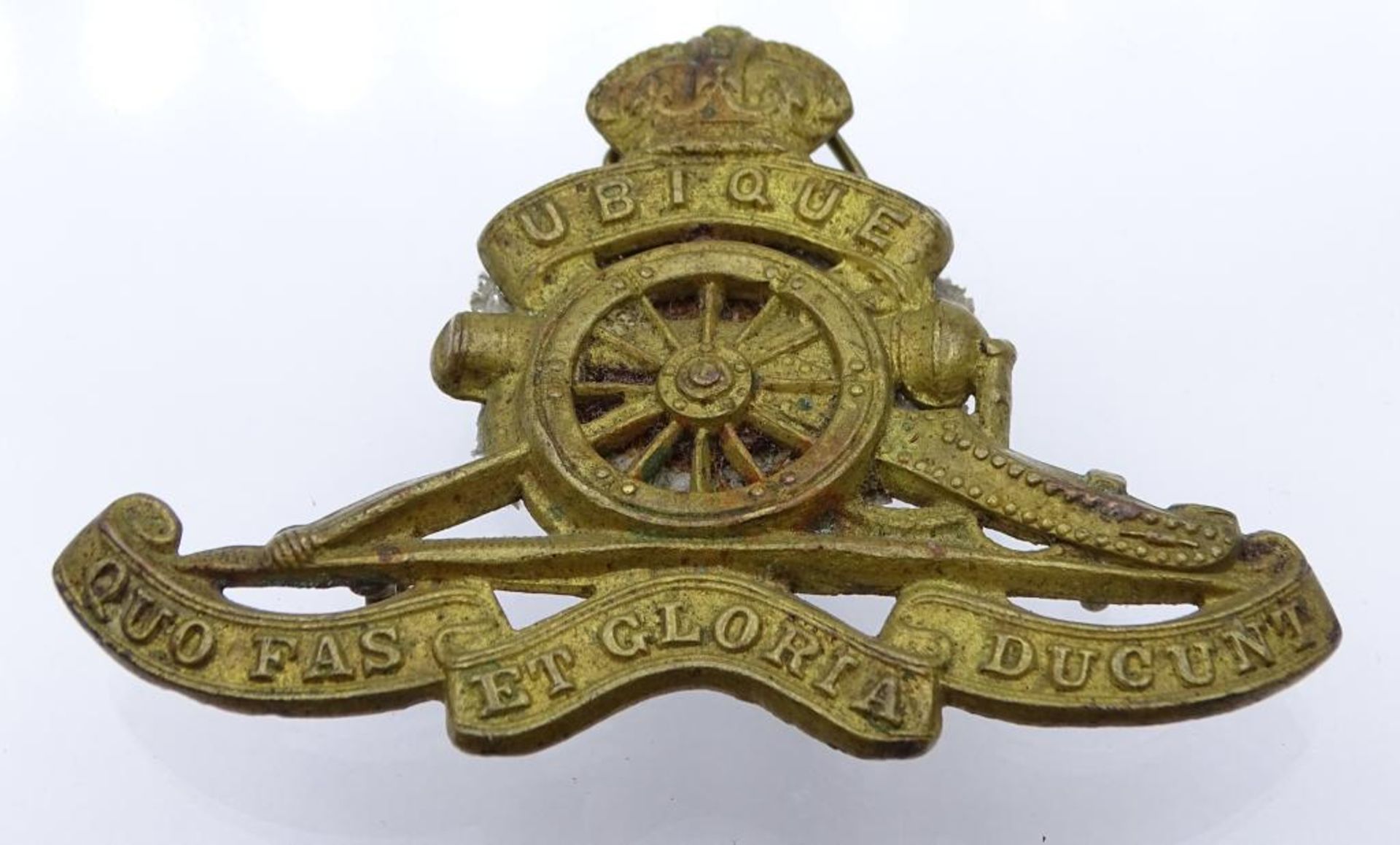 Weltkrieg Regiment Abzeichen "UBIQUE QUO FAS ET GLORIA DUCUNT" British Army