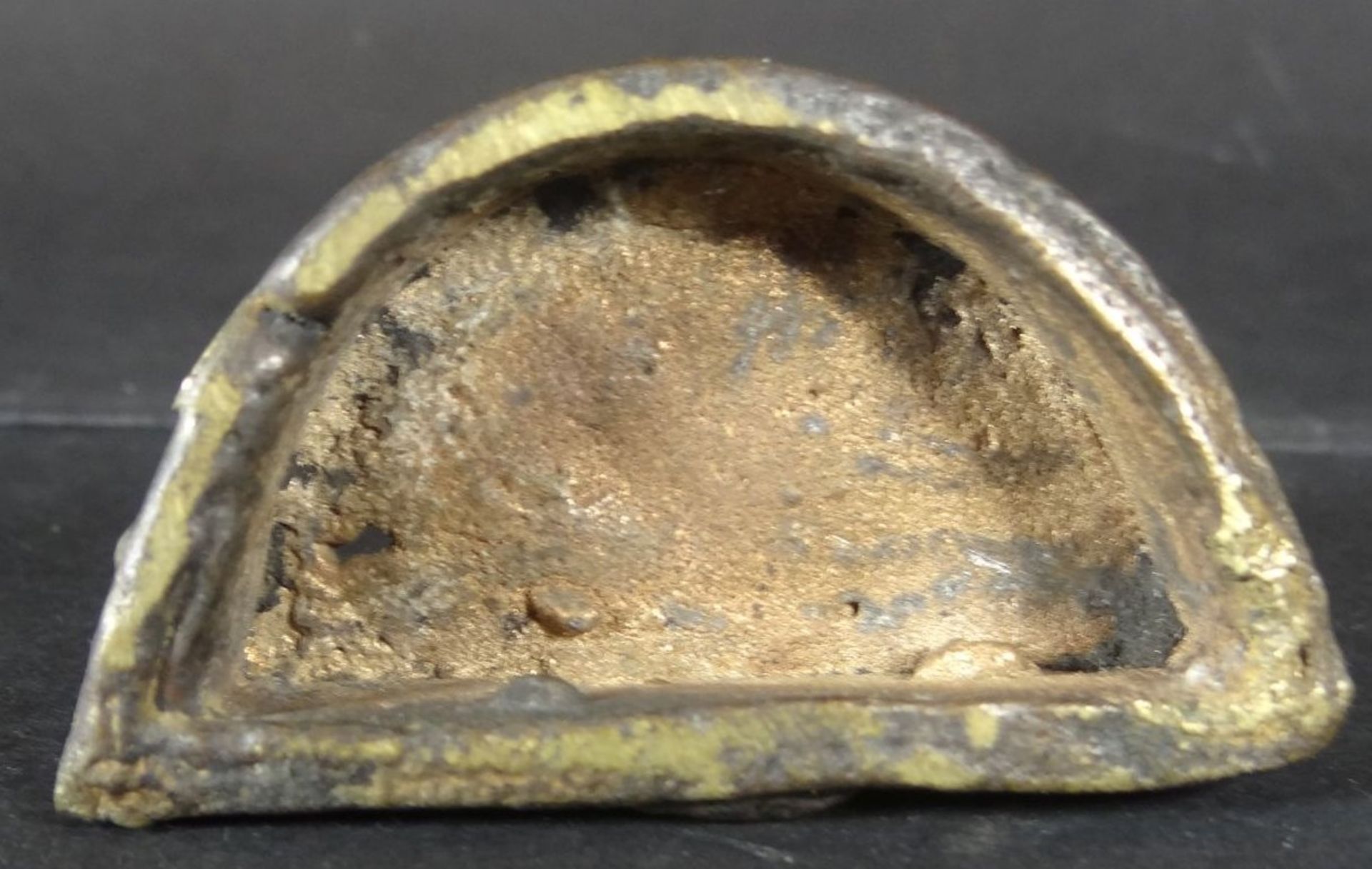 kleine alte Bronze "Ganesha", Alters-u. Gebrauchsspuren, in Sockel kl. Loch, H-6 cm, B-6 cm - Bild 5 aus 5