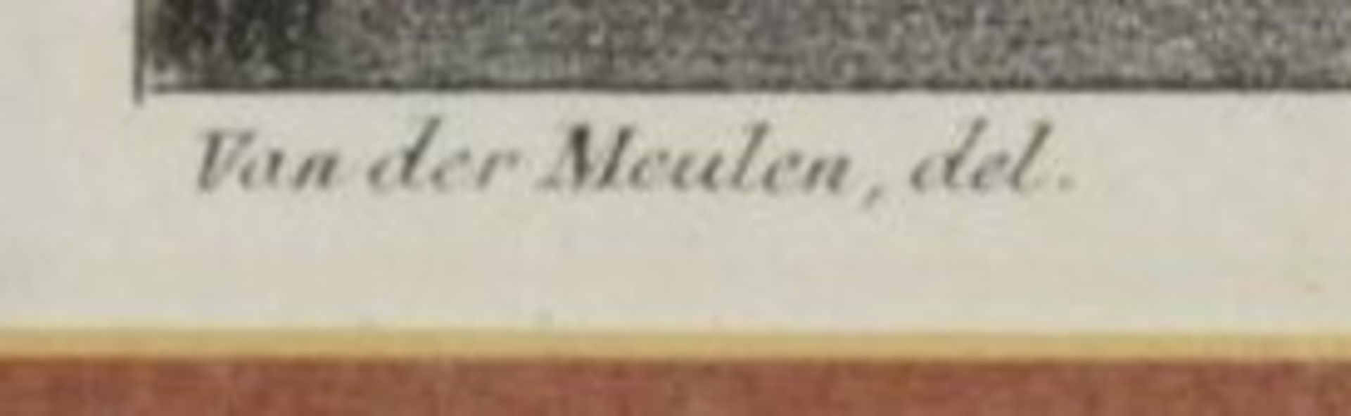 Stich um 1820, Der Seifenbläser, van der Meulen, ger./Glas, RG 50 x 41cm. - Bild 2 aus 4