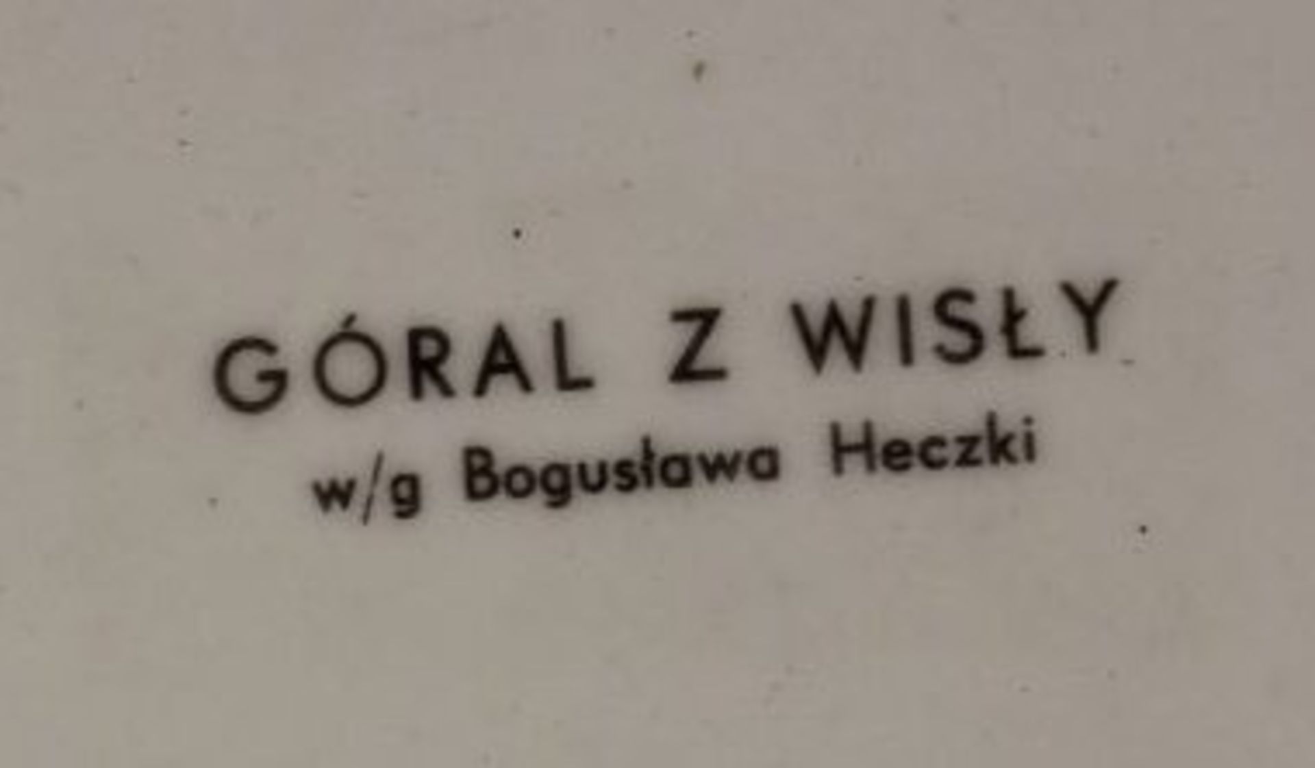 gr. Portraitteller, Polen, verso "Góral Z Wisly", D-31,5cm. - Bild 4 aus 4