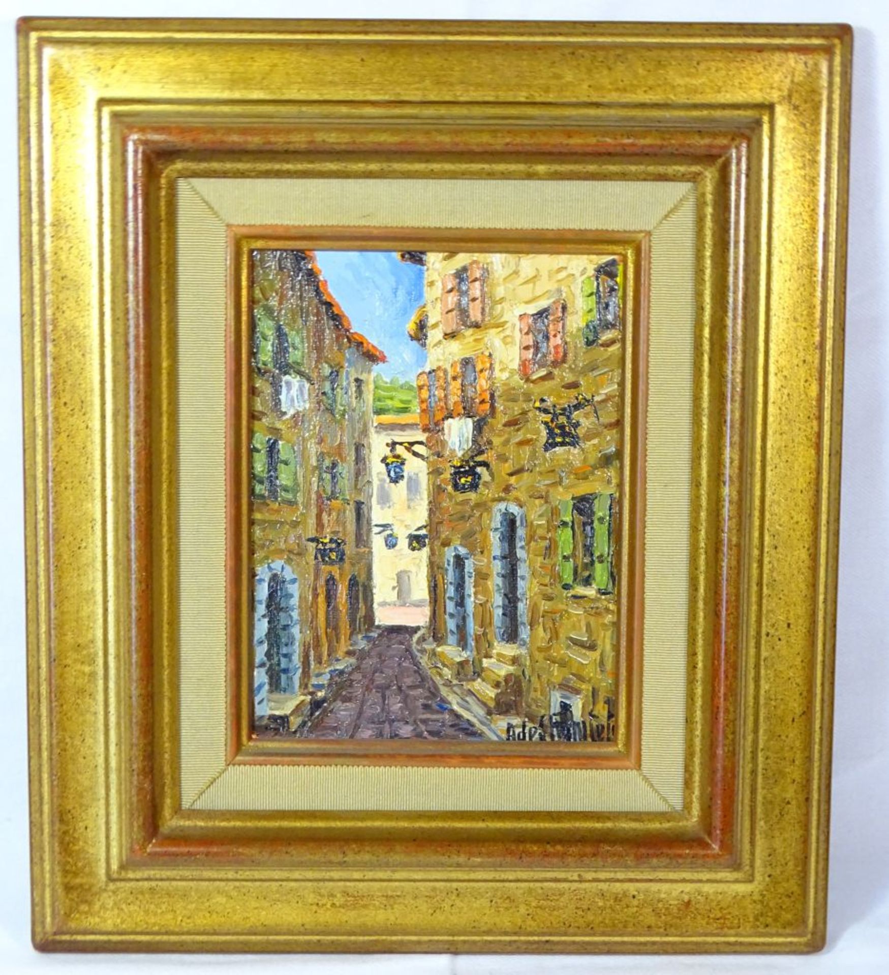 Adrien DE CHANTELOUP (1907-1988) "Vence", Öl/Leinwand, gerahmt, RG 31 x 27cm.- - -22.61 % buyer's - Bild 3 aus 4