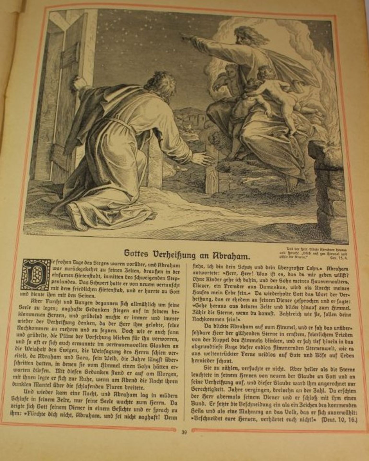 Albert, Franz / Reimringer, Franz, Katholische Bilder-Bibel, um 1910, 1x Seite eingerissen sonst - Bild 2 aus 2