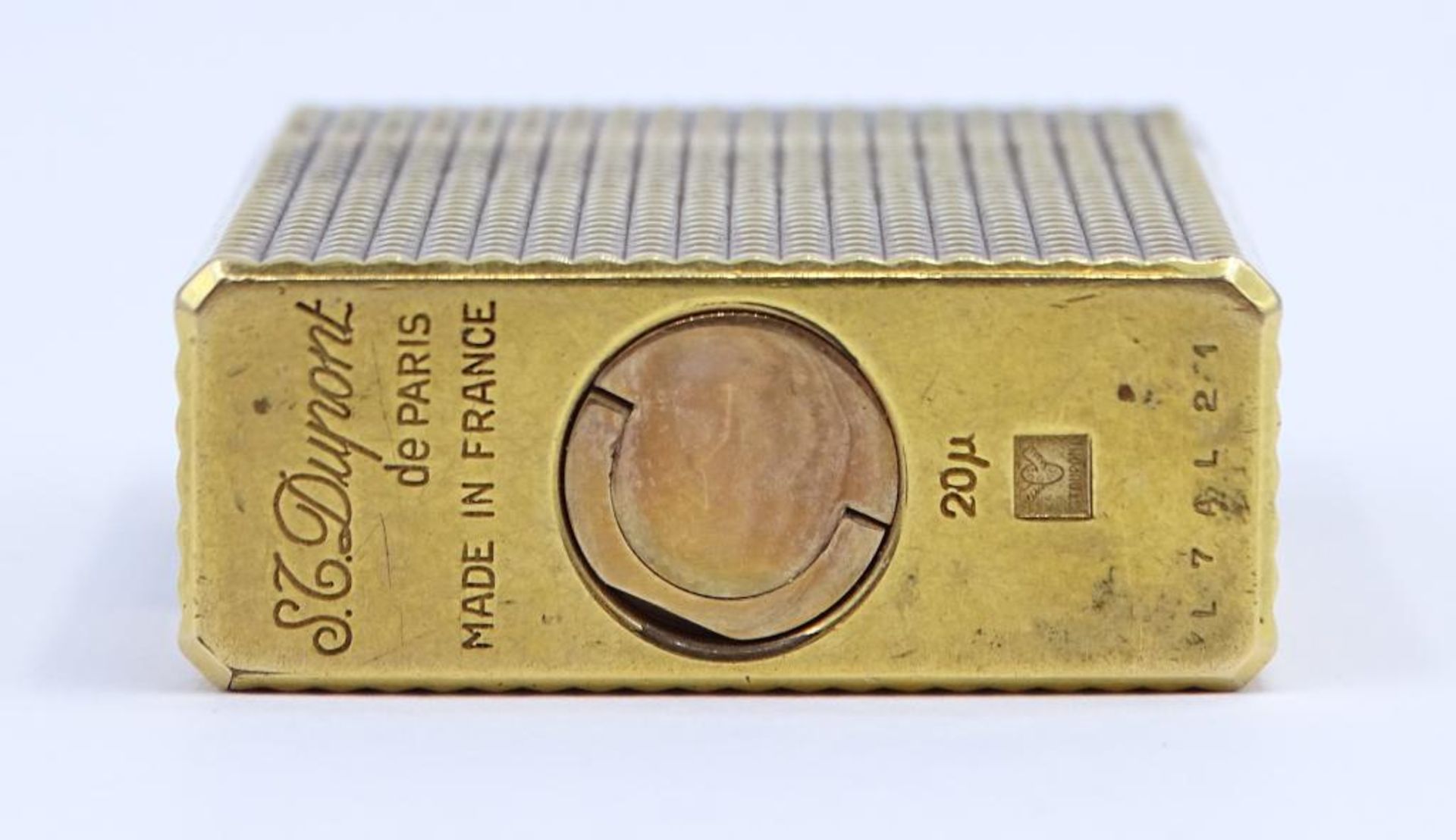 St.Dupont Feuerzeug,vergoldet,Frankreich,H-4,7x3,5cm,wohl Funktionstüchti- - -22.61 % buyer's - Bild 5 aus 5