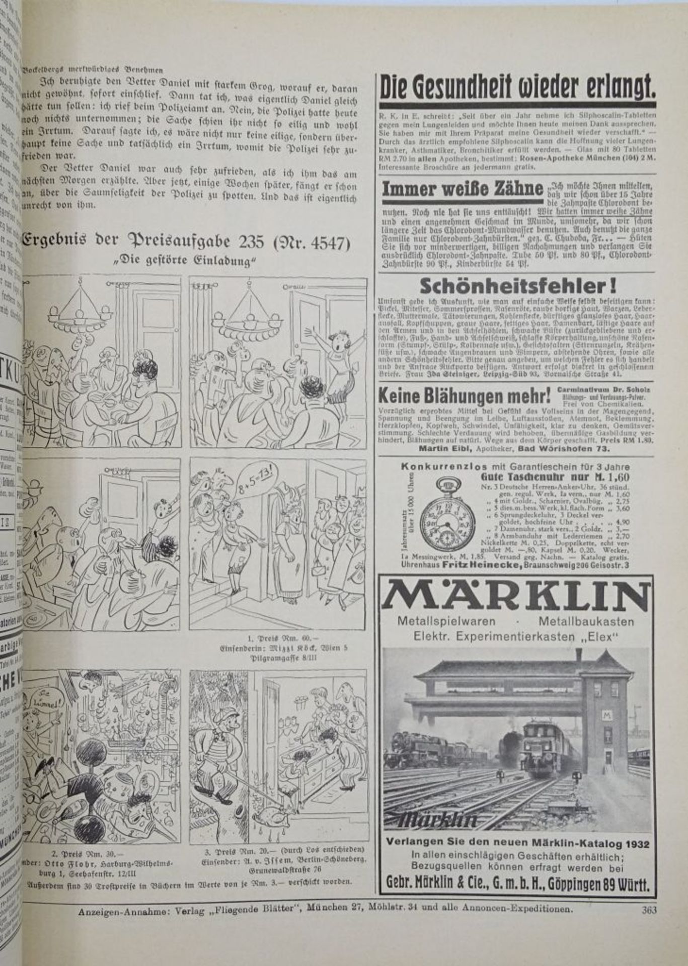 Heft "Fliegende Blätter",München Verlag, 19- - -22.61 % buyer's premium on the hammer priceVAT - Image 7 of 7