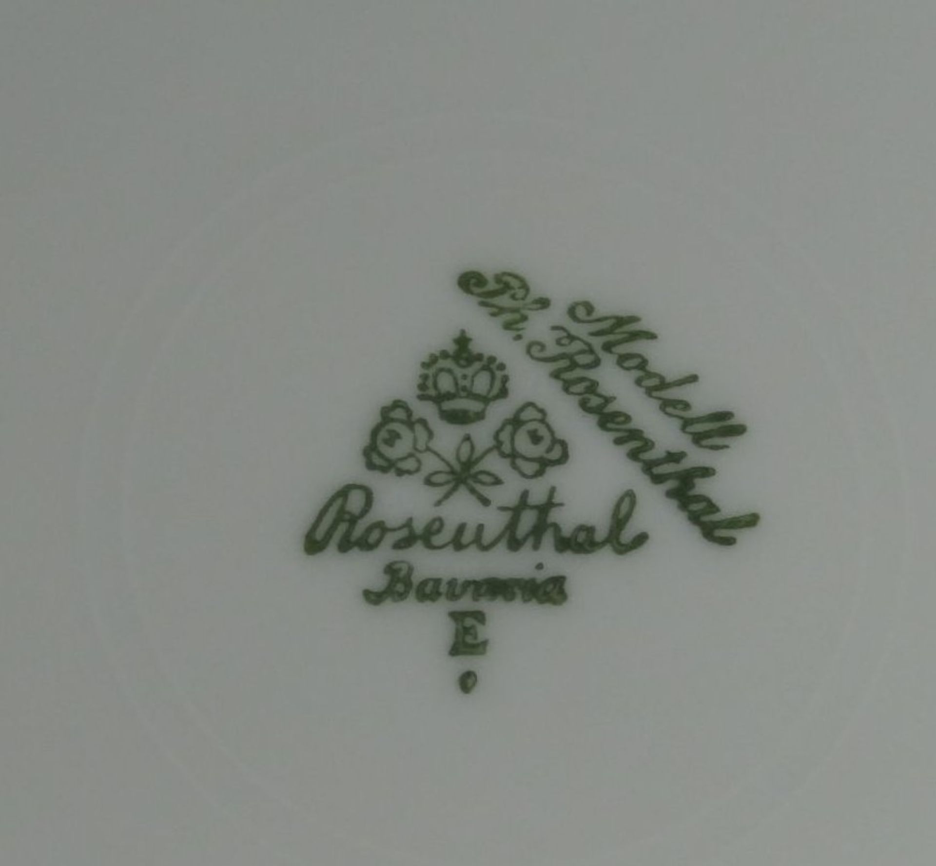 6x Obstteller mit Früchtedekor "Rosenthal" Mod. Ph. Rosenthal, D-20 cm, 1x Unterseite Rand mit - Bild 7 aus 8