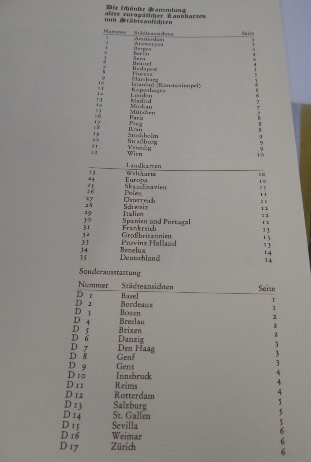 Mappe mit den schöbsten Stadt-und Lankarten Europas, Faksimile-Drucke, nummerierte Auflage, gut - Bild 8 aus 9