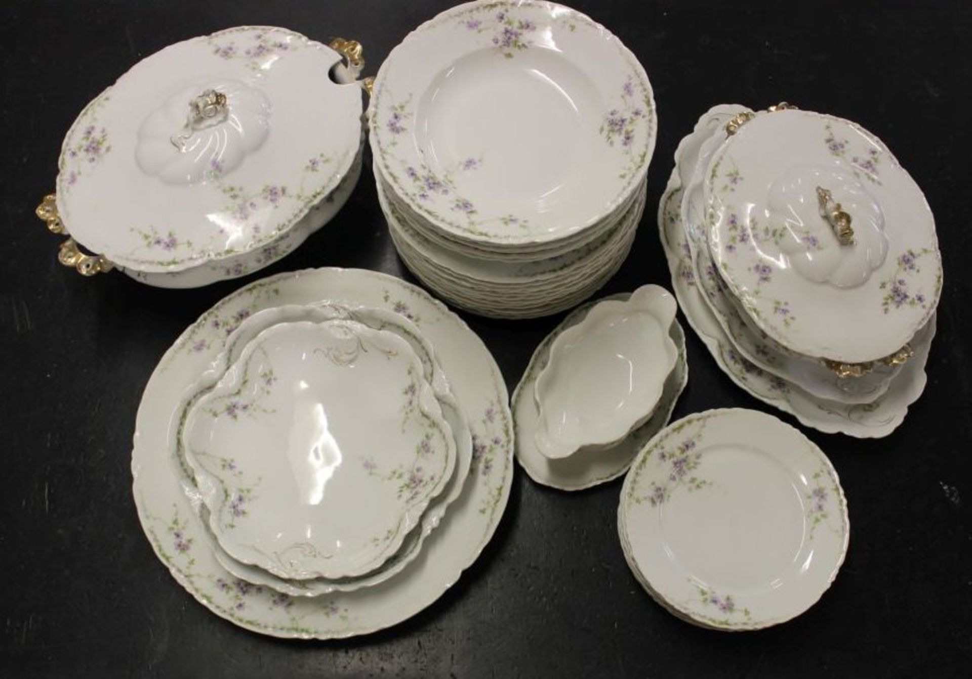 Speiseservice, Rosenthal, Versailles, 13x flache Teller (3x Altriss, 1x Chip), 6x tiefe Teller (1x - Bild 2 aus 8