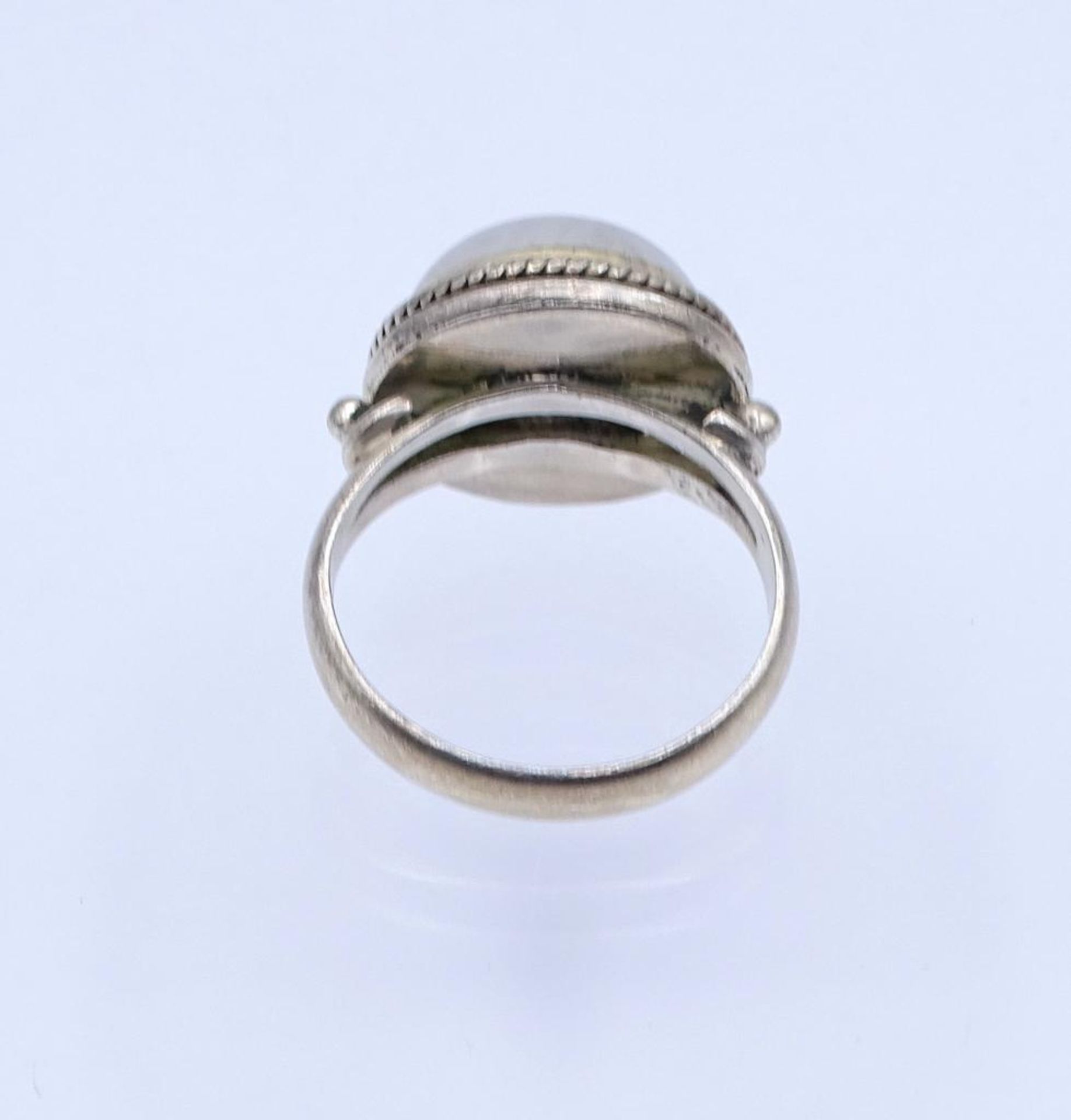 Mondstein-Silber-Ring,Silber 925/000, 7,9gr., RG 58- - -22.61 % buyer's premium on the hammer - Bild 3 aus 3