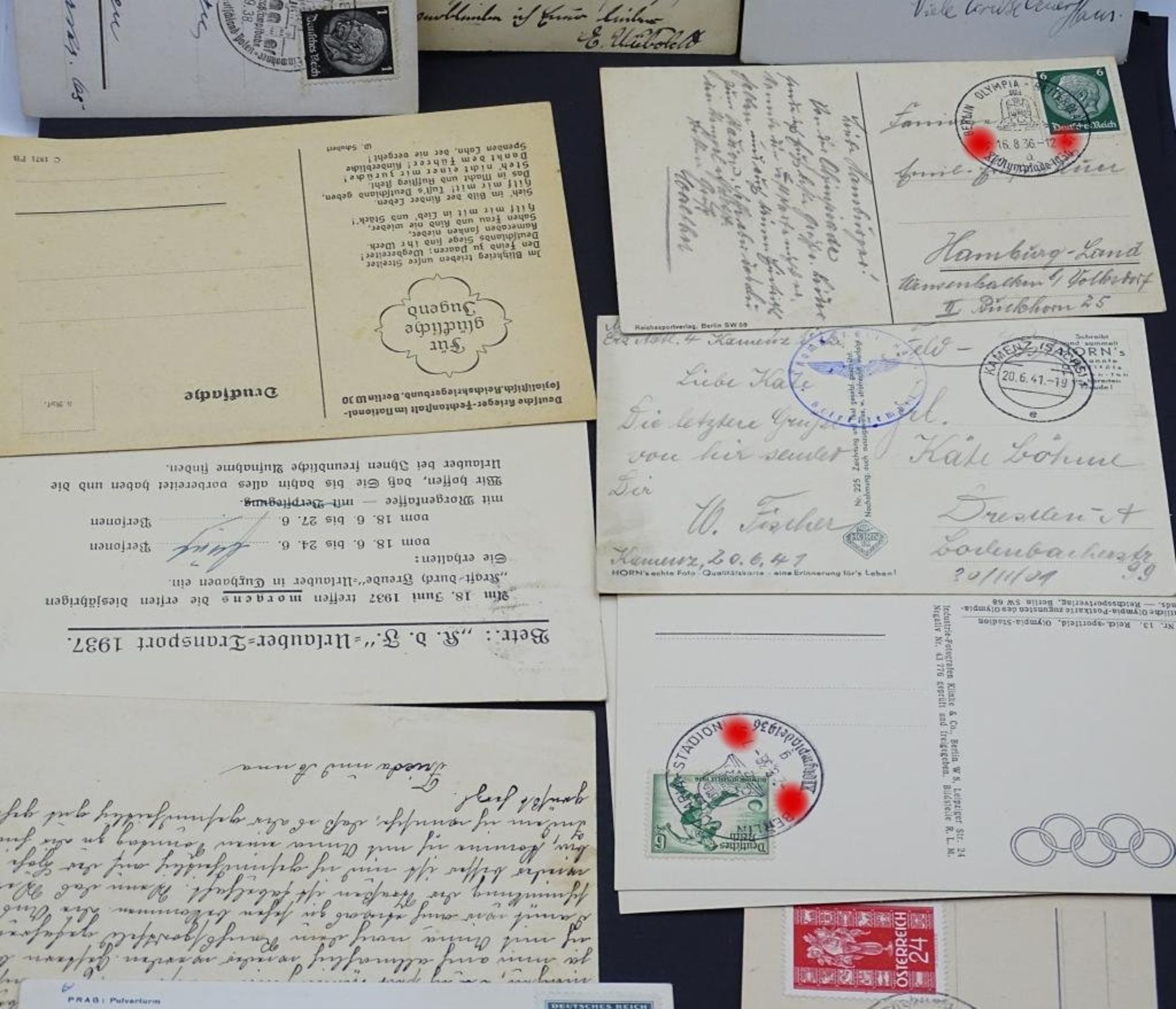 Konvolut Postkarten, 2.Weltkrieg,gelaufen,12 Stück, 1x doppel- - -22.61 % buyer's premium on the - Bild 7 aus 8