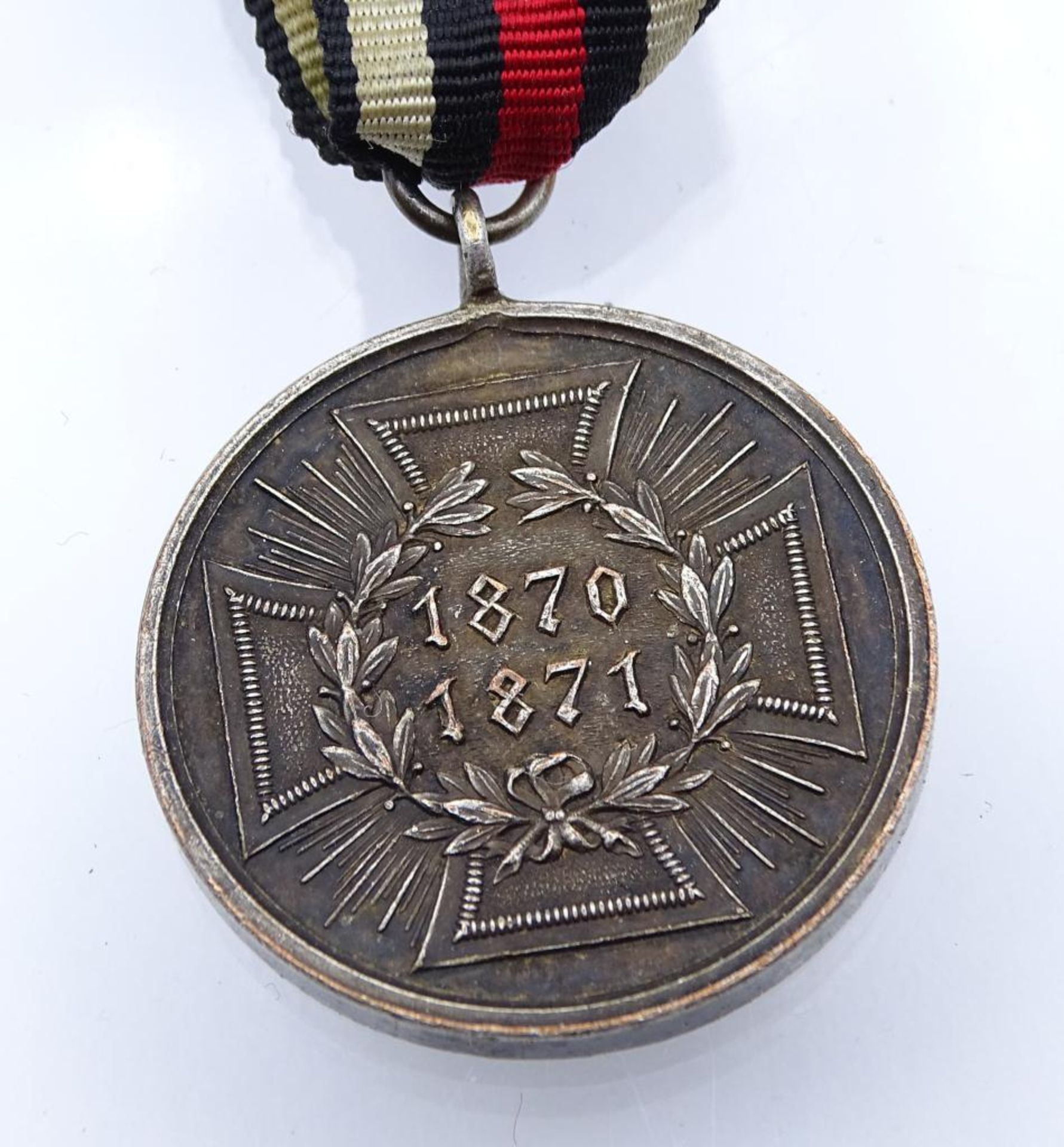 Kriegs Denkmünze Medaille 187071871 " Für Pflichttreue im Kriege- - -22.61 % buyer's premium on - Bild 2 aus 3