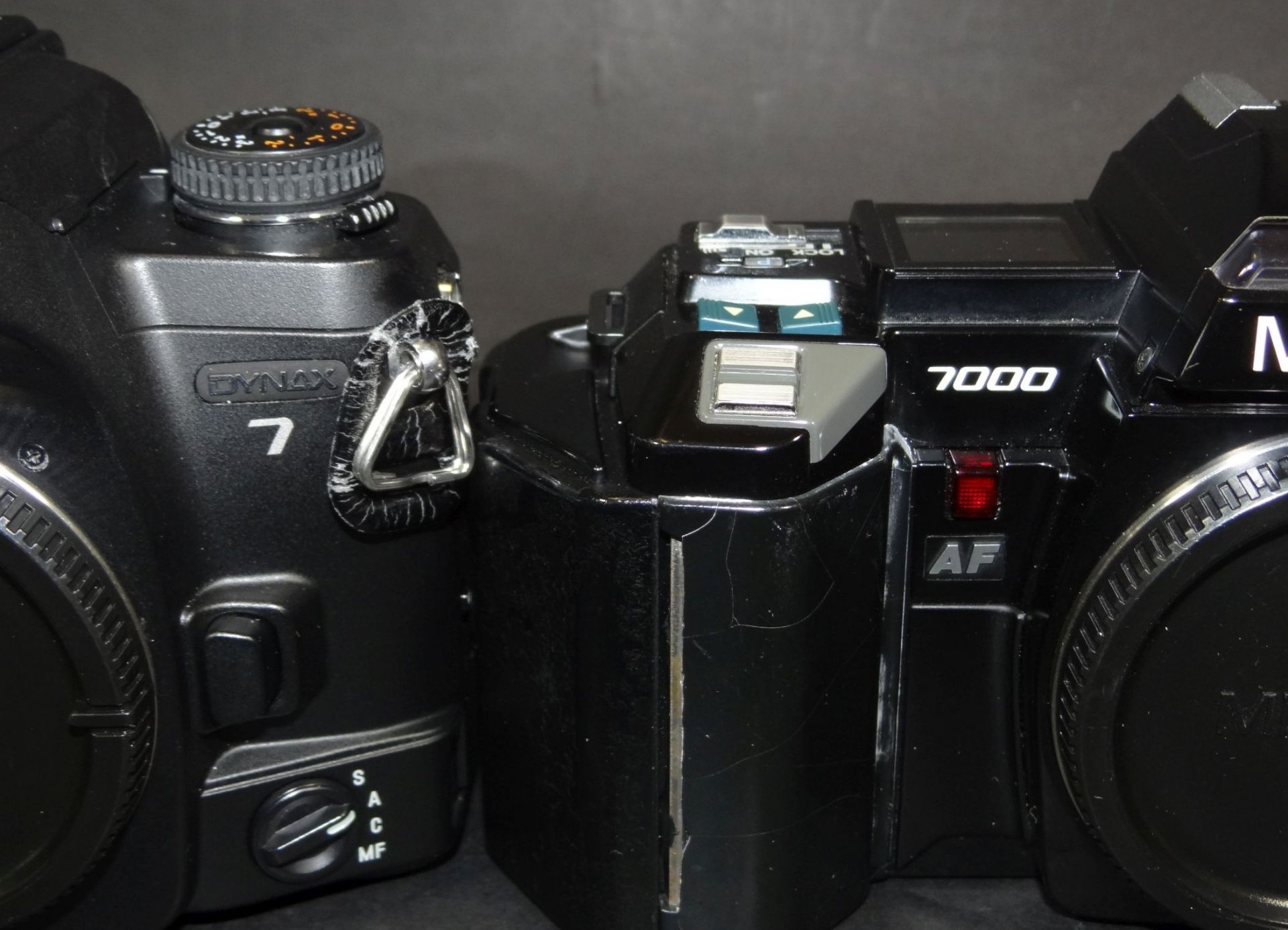 2x Spiegelreflex-Kameras, Minolta Dynax 7 und Minolta 7000 in grossen Alukoffer mit Zubehör, tw. - Bild 4 aus 10