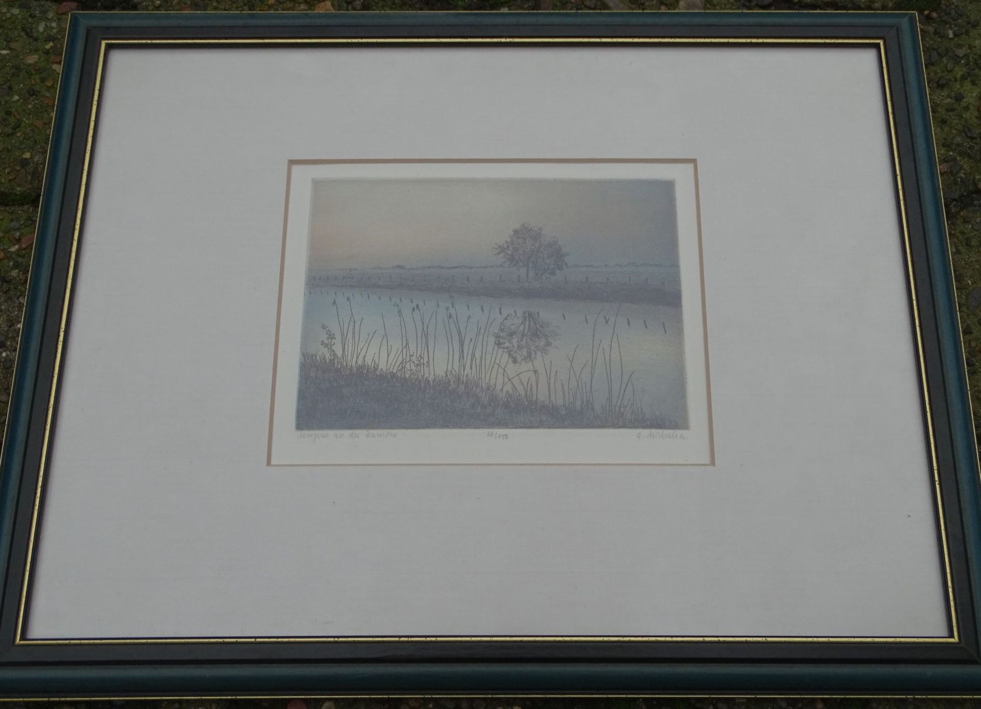 Friederike MICHELSEN (1923) , 2 Farbradierungen, gut gerahmt, RG 32x42 cm- - -22.61 % buyer's - Bild 9 aus 9