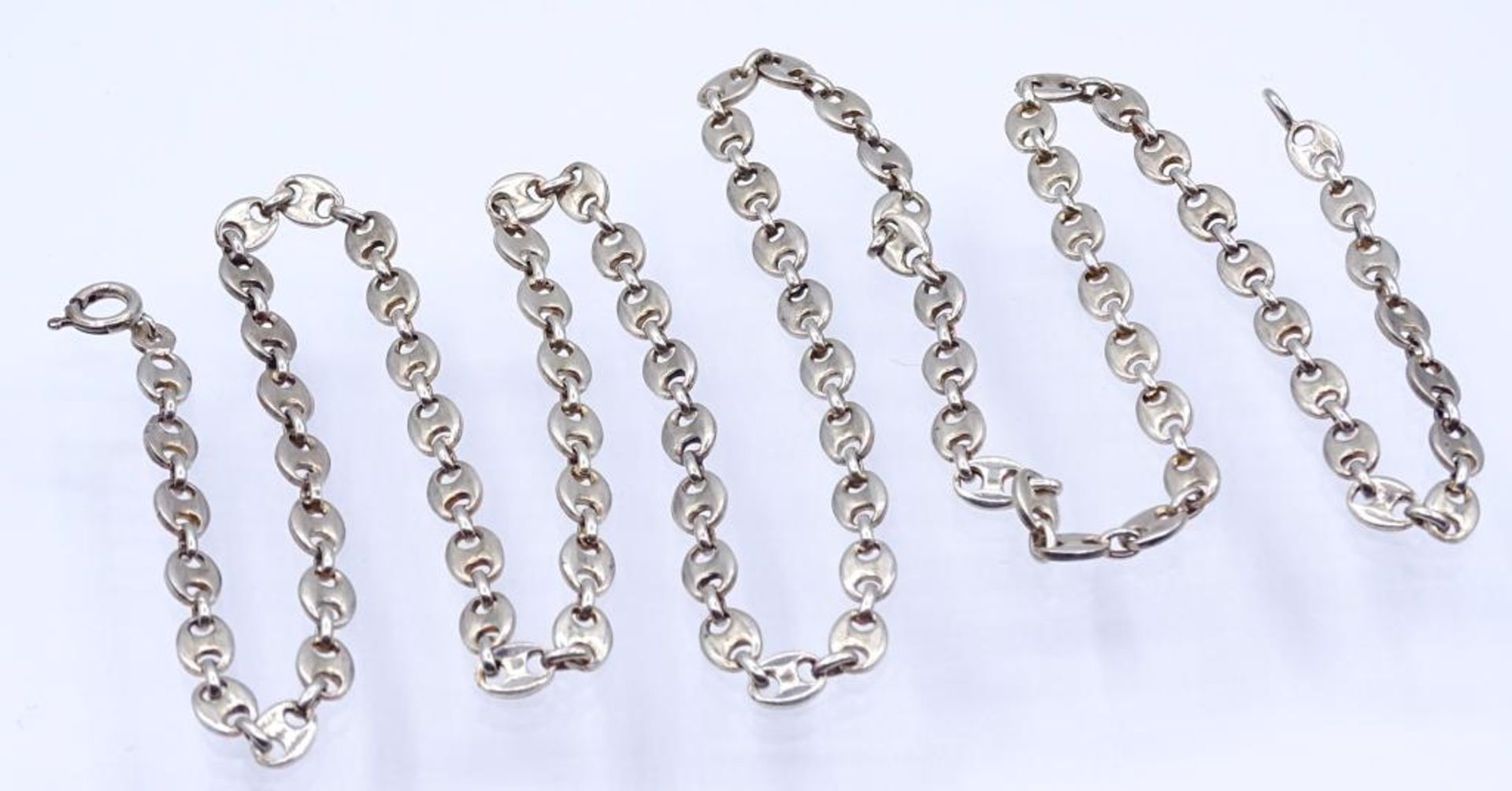 Lange Silber Halskette, Silber 800/1000, L- 80cm, 32,9gr.- - -22.61 % buyer's premium on the