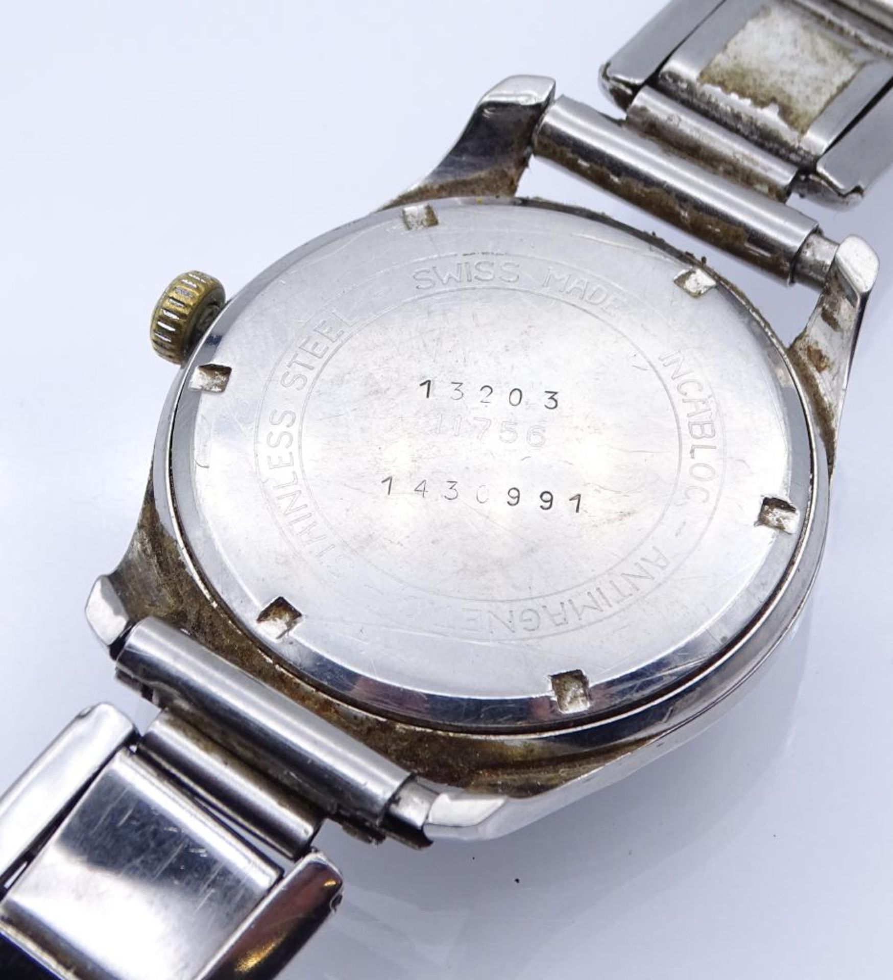 Armbanduhr "Sivana",Dienstuhr?,mechanisch,Werk läuft,1175- - -22.61 % buyer's premium on the - Bild 3 aus 4