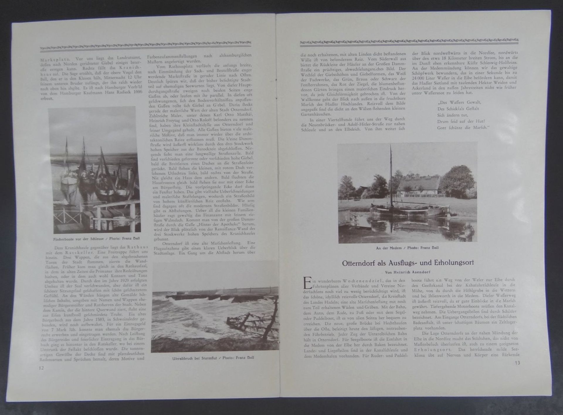 Broschüre "Otterndorf an der Niederelbe" 1935, PP, 30x21 c- - -22.61 % buyer's premium on the hammer - Bild 6 aus 6