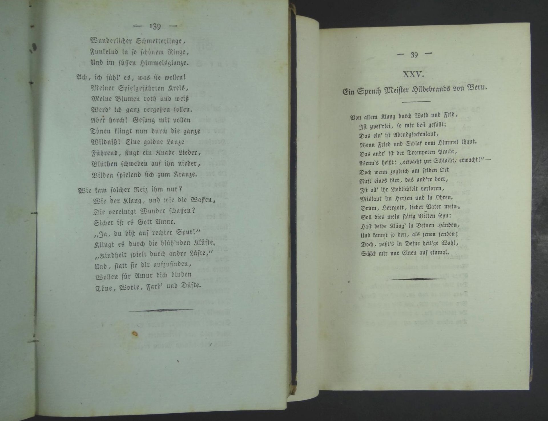 Fouqué, Friedrich de la Motte: Gedichte, 2 Bände 1817, Alters-u. Gebrauchsspuren, 18x11- - -22. - Bild 5 aus 5