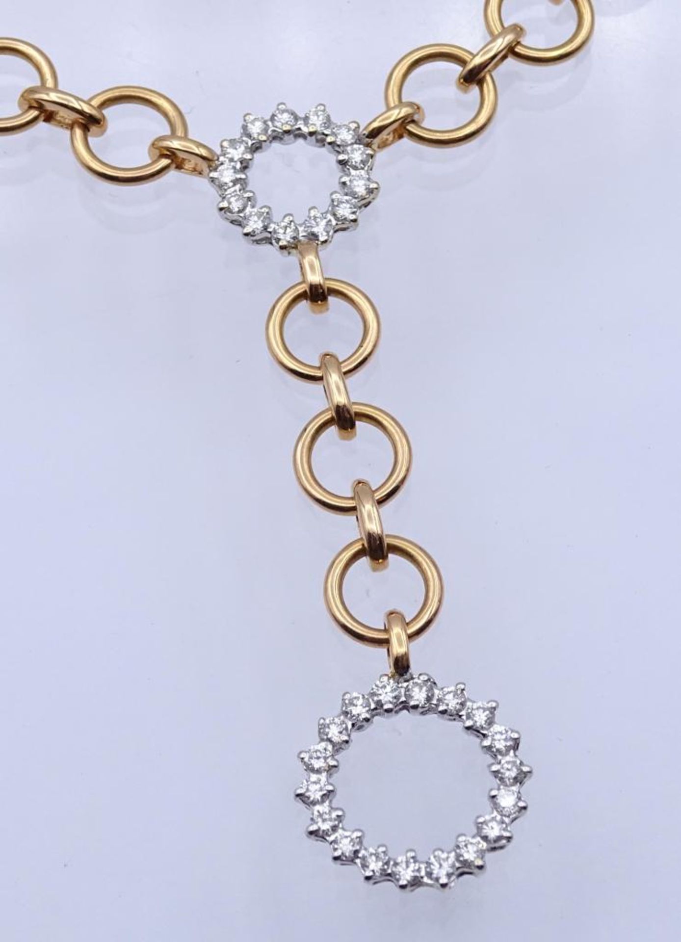 Designer Collier "LEO PIZZO",750er Roségold mit 31 Brillanten zus.ca.0,31ct., 31 Brillanten, - Bild 4 aus 7