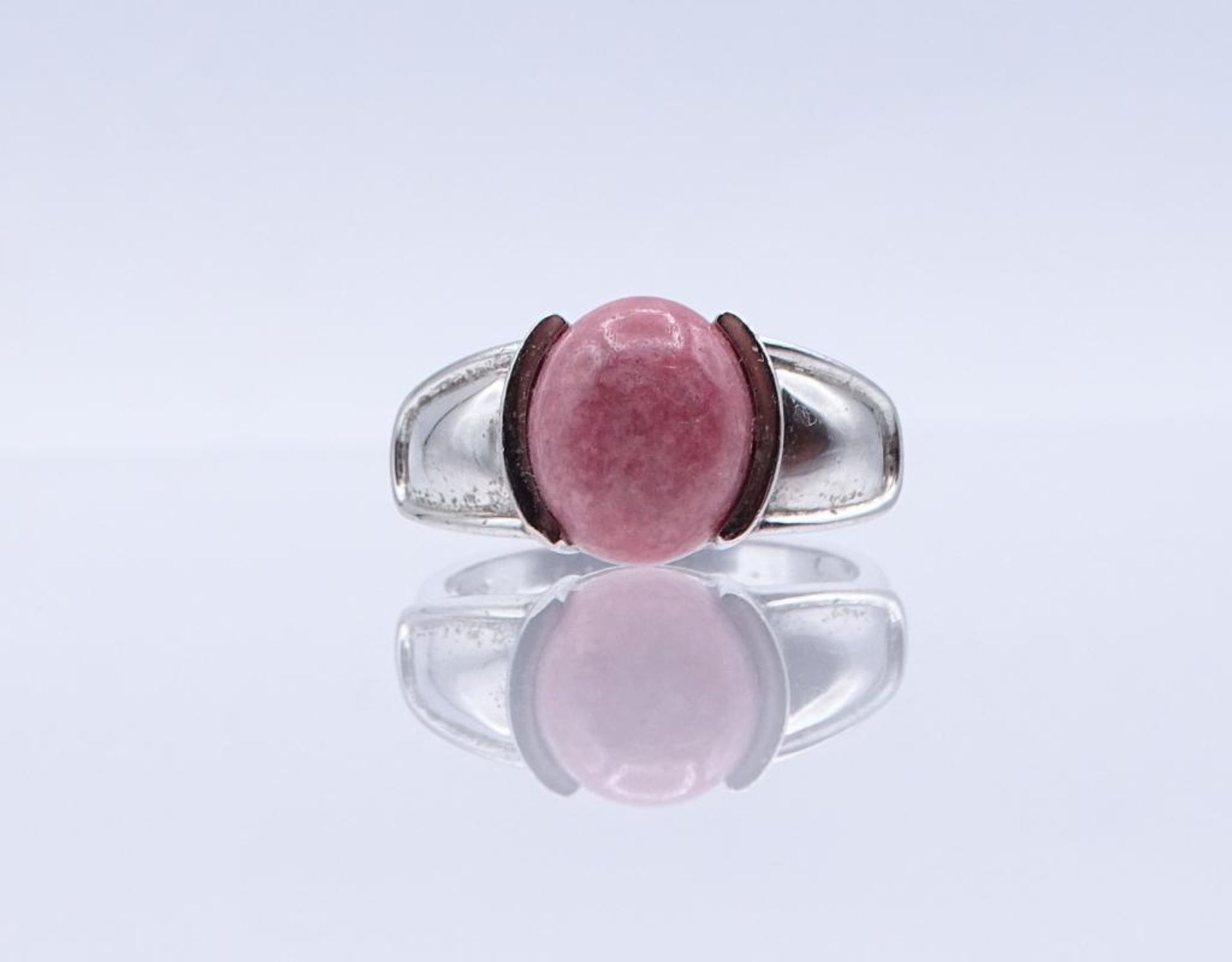 Silber Ring mit einen rötlichen Cabochon,Silber 925/000, 5,20gr., RG 59/6- - -22.61 % buyer's